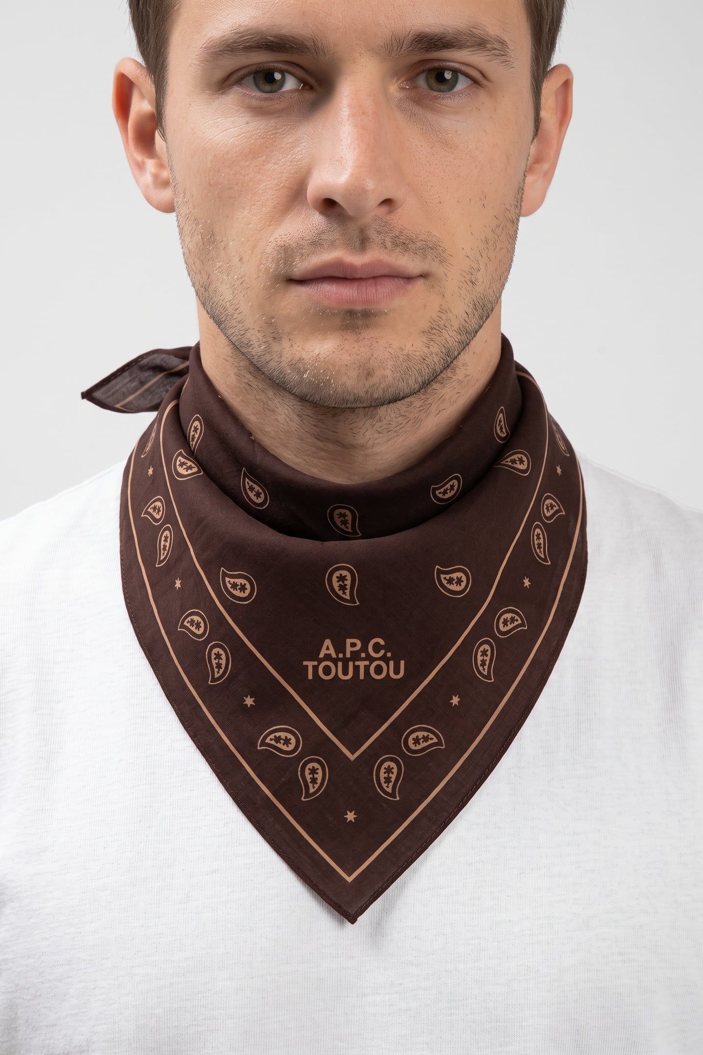 BANDANA PRINTED DOG BROWN 1