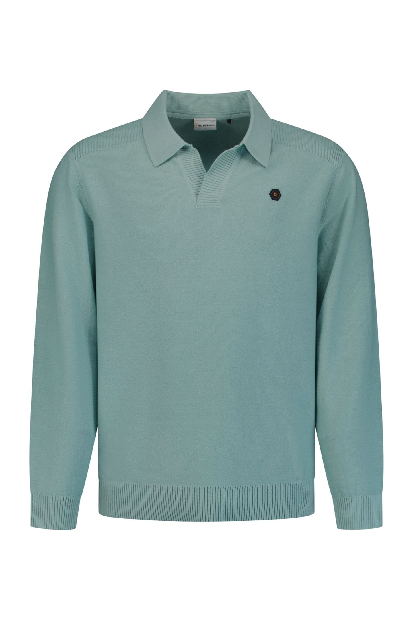 PULLOVER V-COLLAR SHOULDER DETAIL DUSTY BLUE 5