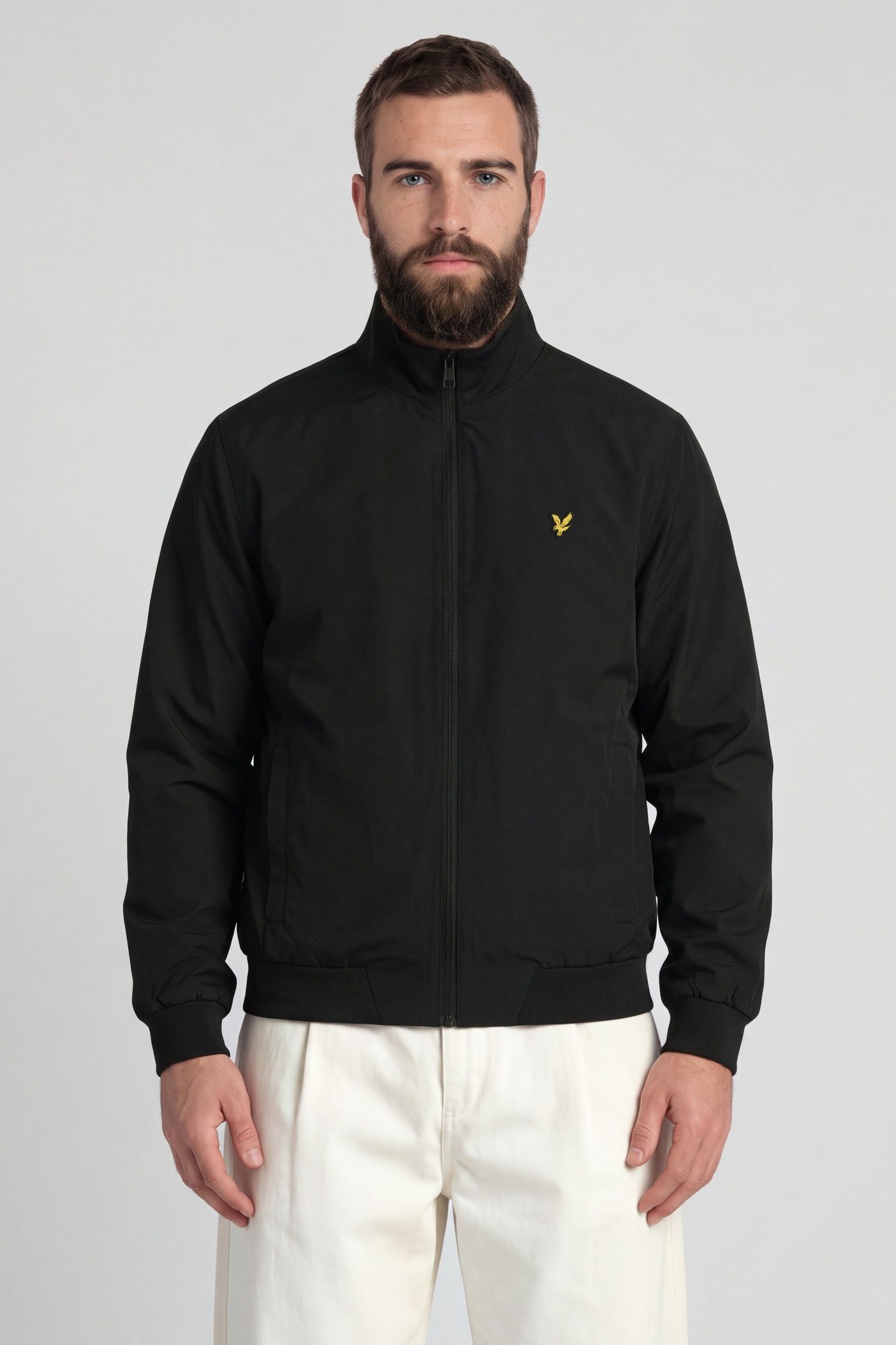 FUNNEL NECK SHELL JACKET JET BLACK 5