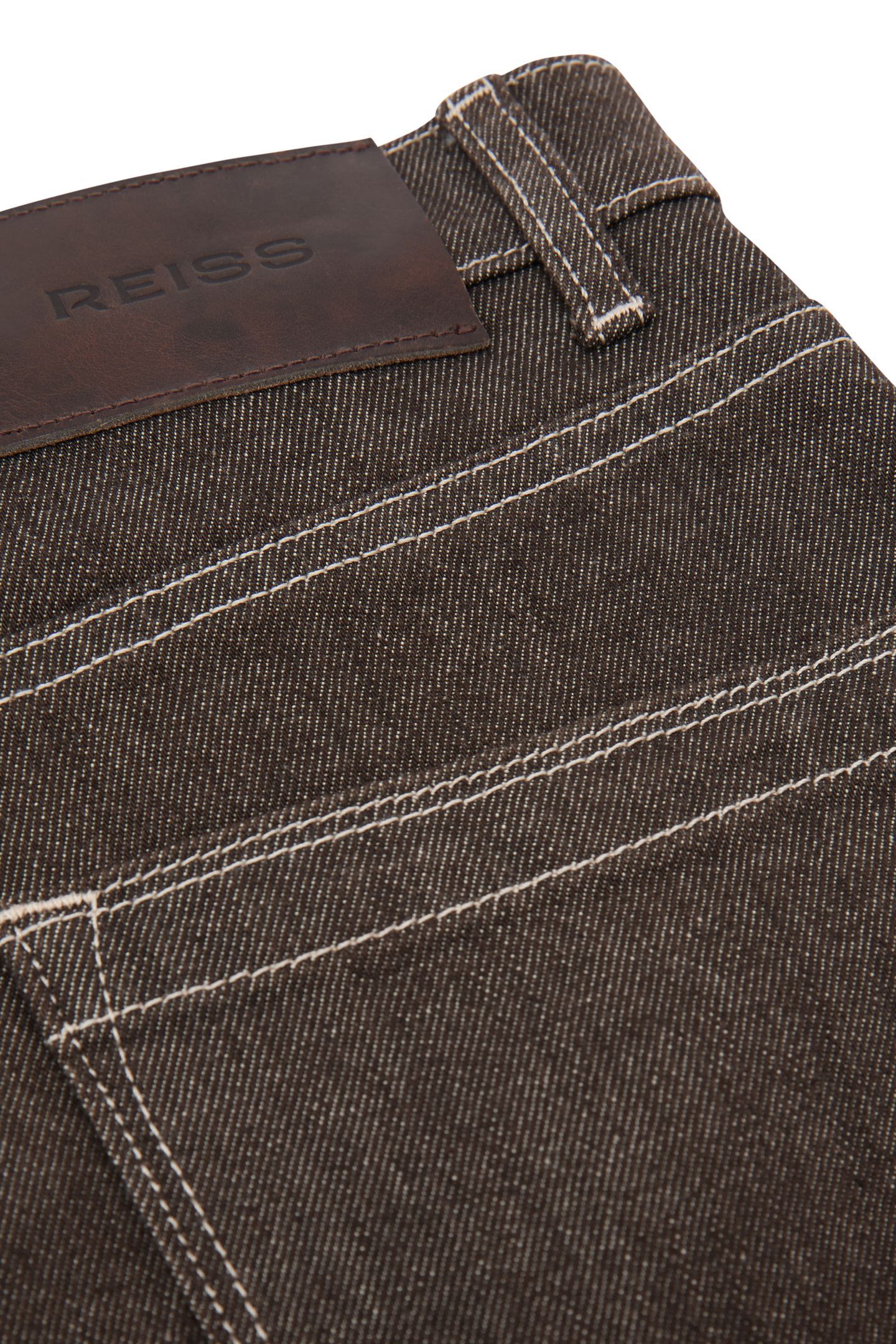 BARREL LEG JEAN BROWN 6