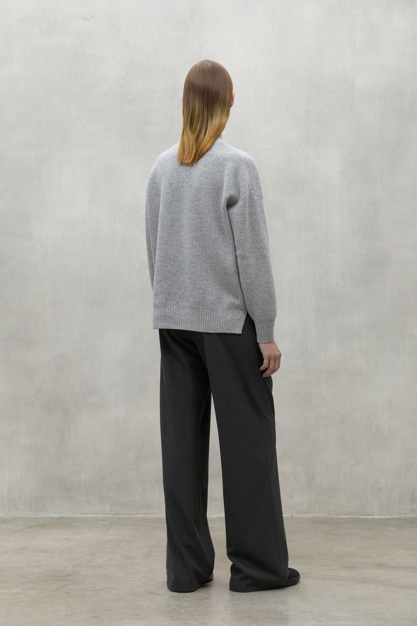 AZALEAALF KNIT LIGHT GREY MELANGE 2