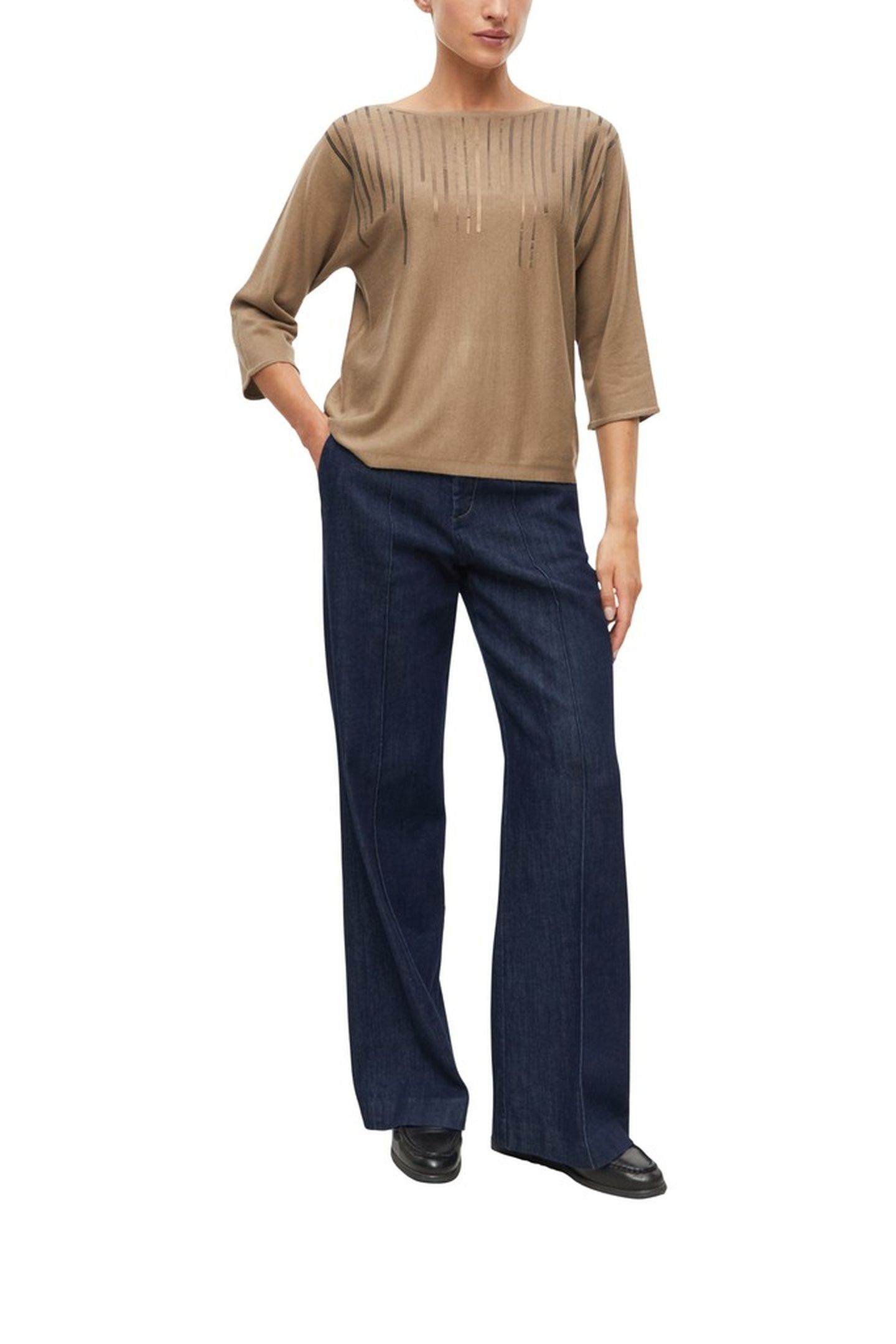 S.OLIVER PULLOVERS BROWN 2