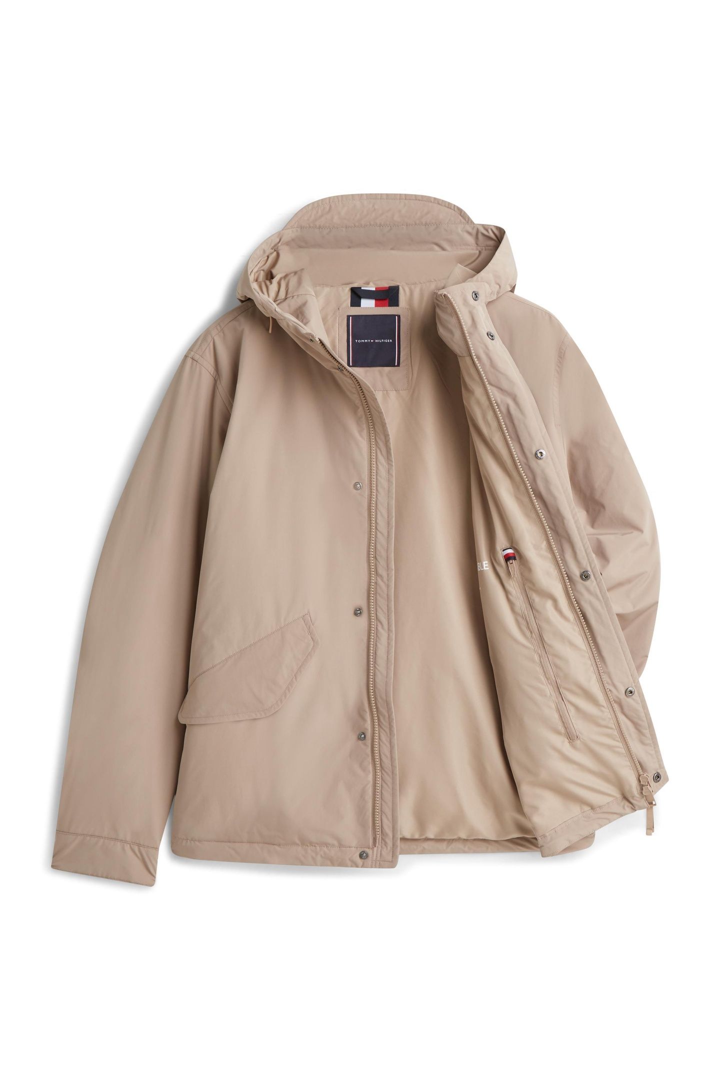 LW PACKABLE HOODED JACKET COASTAL TAUPE 5