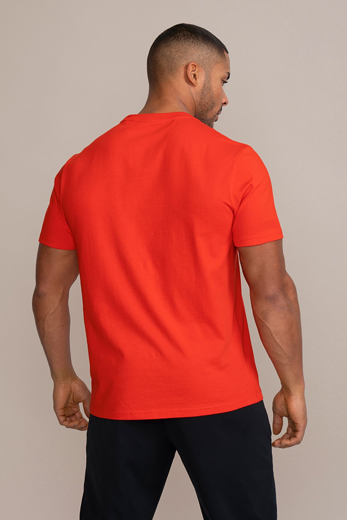 CLASSIC JOE CREW NECK TEE RED 3