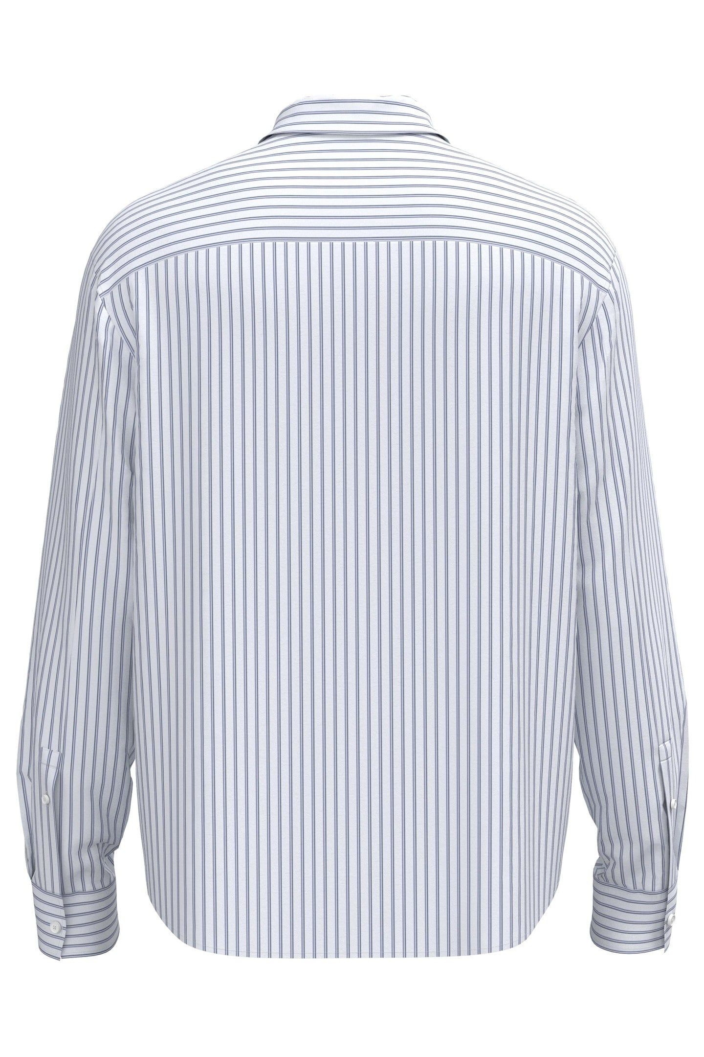 LS YD COTTON SATIN SHIRT BRILLIANT WHITE 5