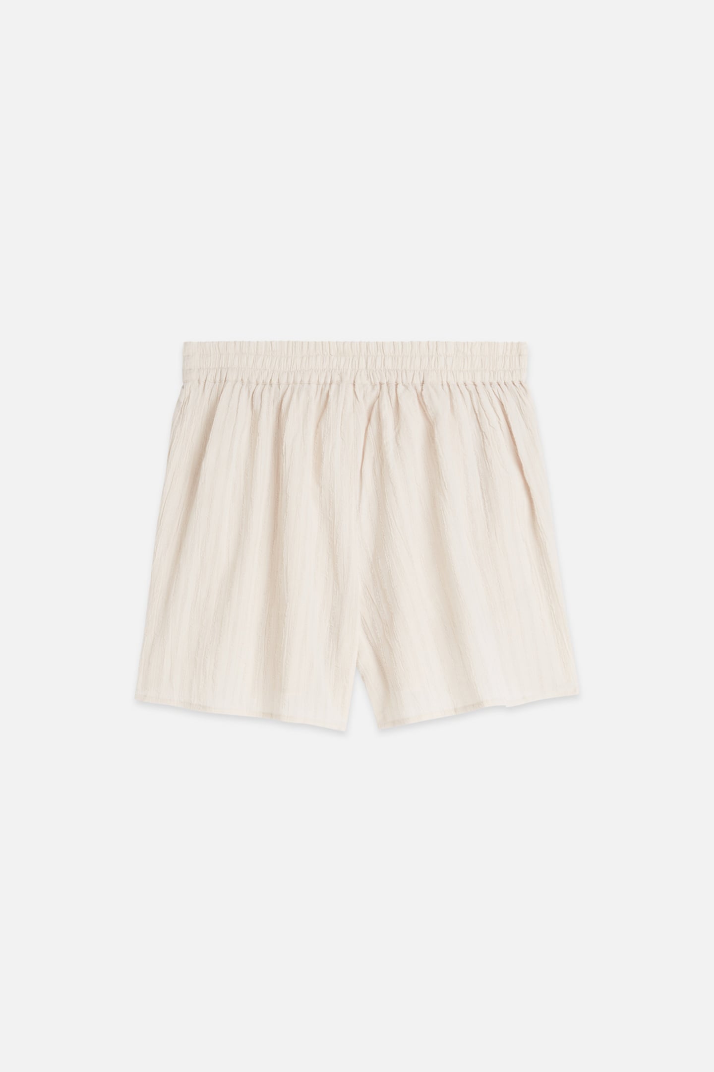 EMBROIDERED COTTON CREPE SHORTS FOG 5