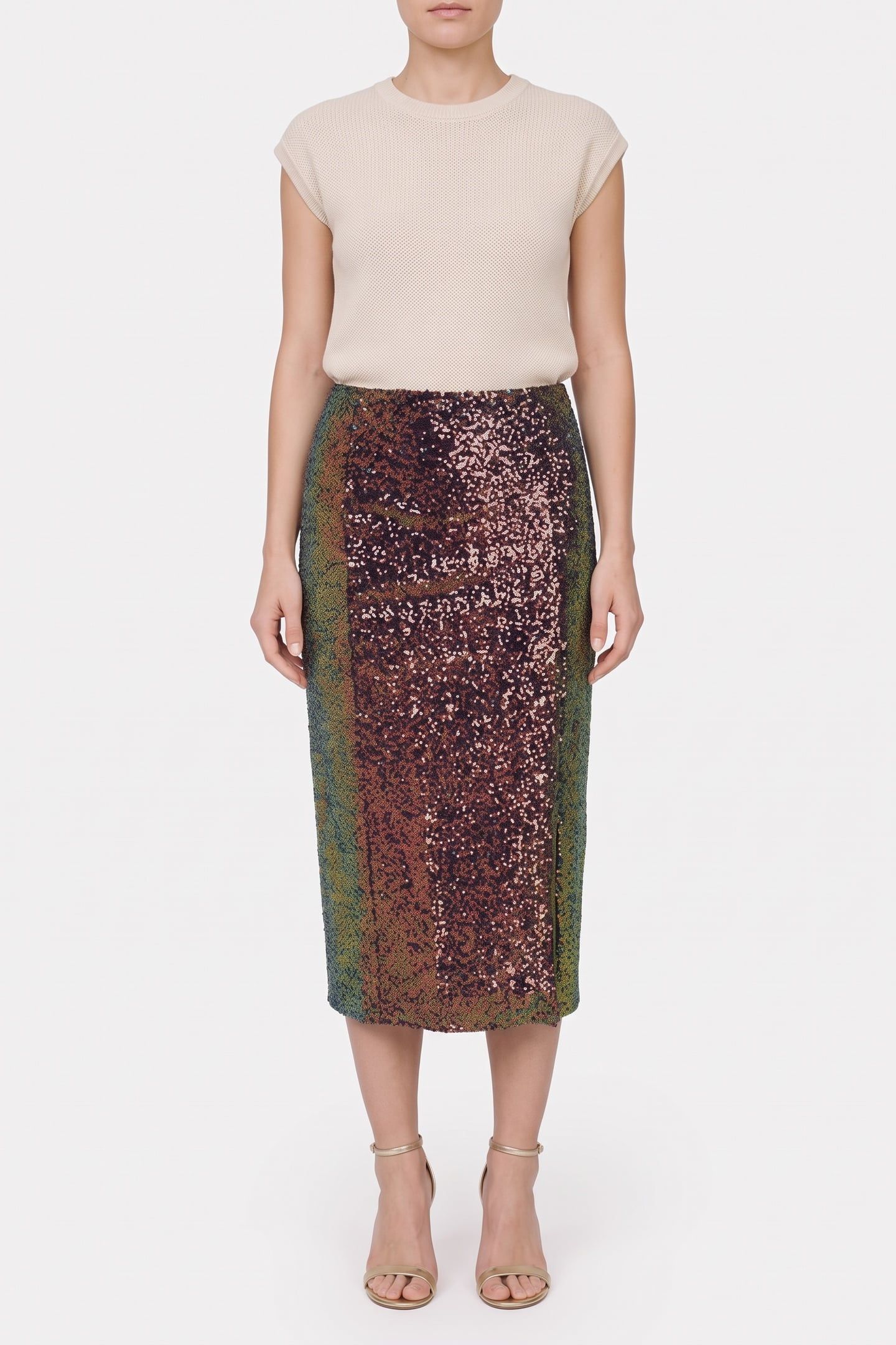 SEQUIN EVENING SKIRT MULTI SEQUIN 1