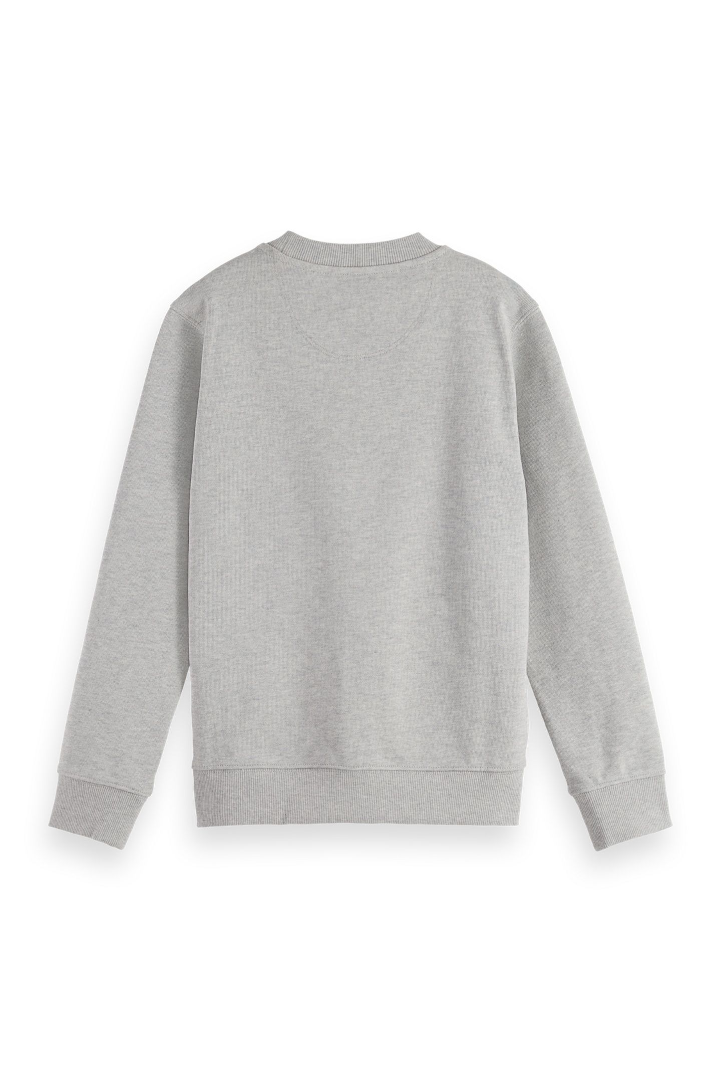 BOYS LOGO BADGE CREWNECK REGULAR-FIT SWEATSHIRT MEDIUM GREY 2