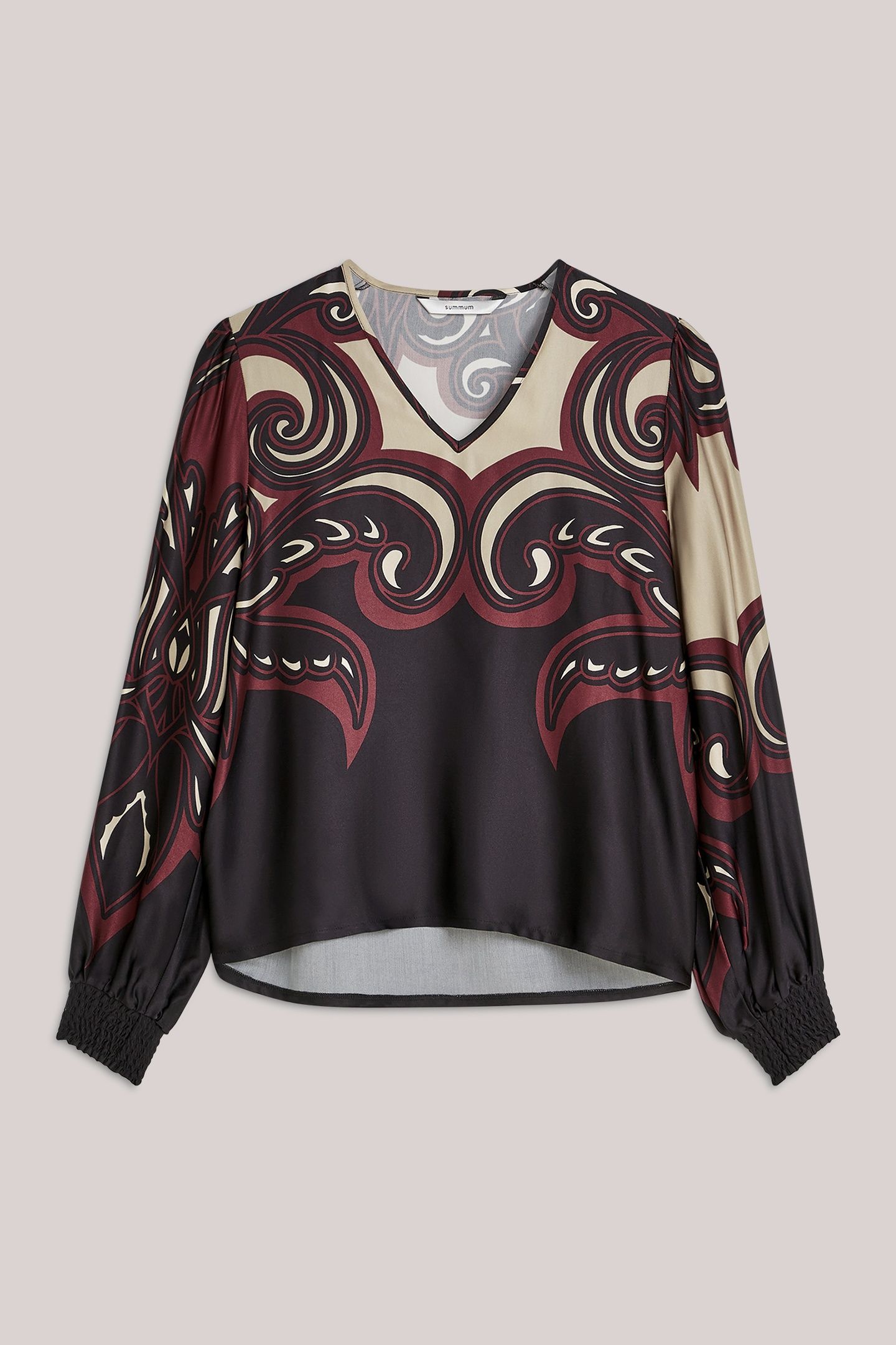 TOP V NECK ORNAMENT PRINT TOPS PRINTS 4