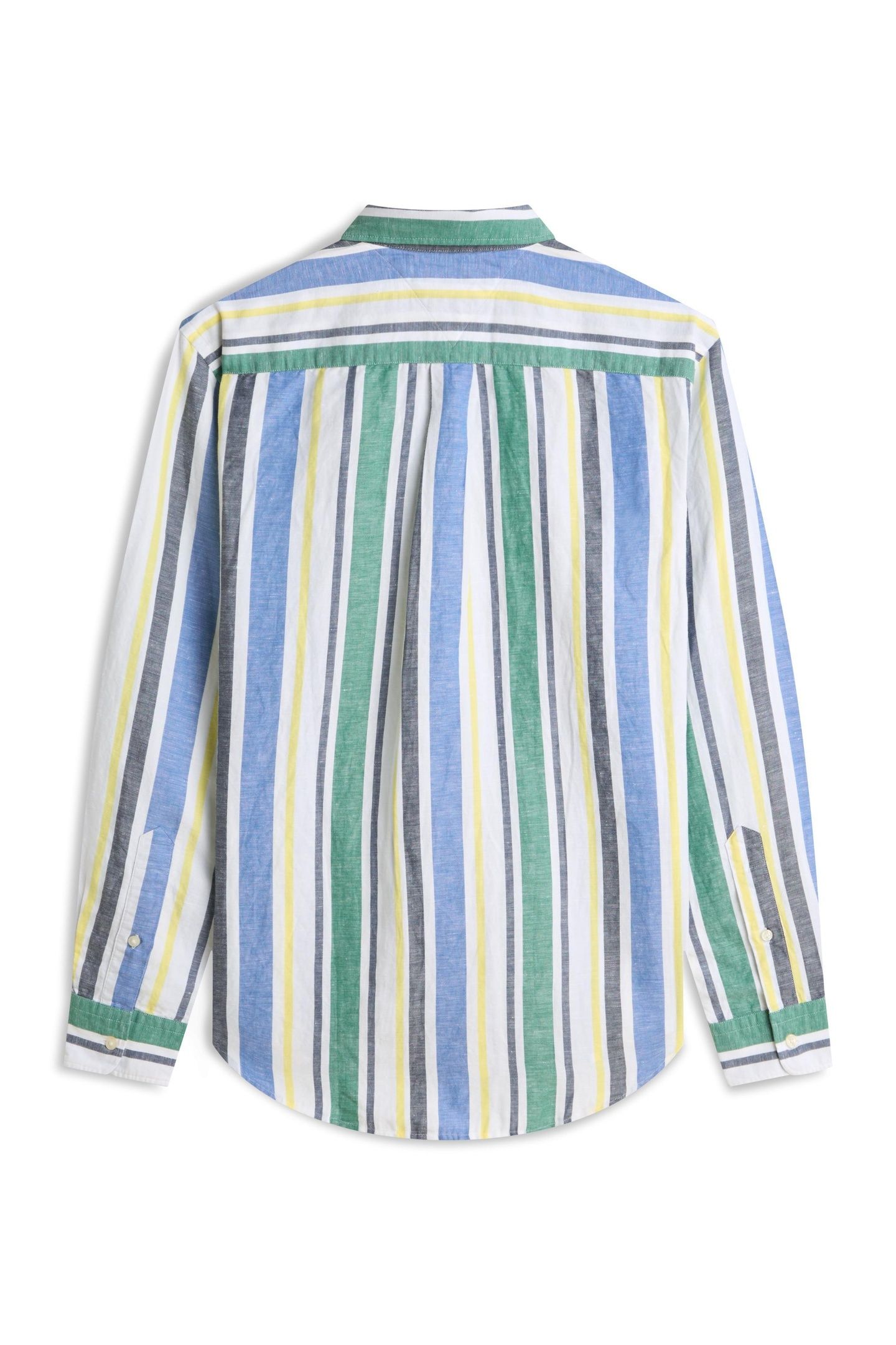 LINEN BLEND BOLD NOUVEAU GREEN/STRIPE 3