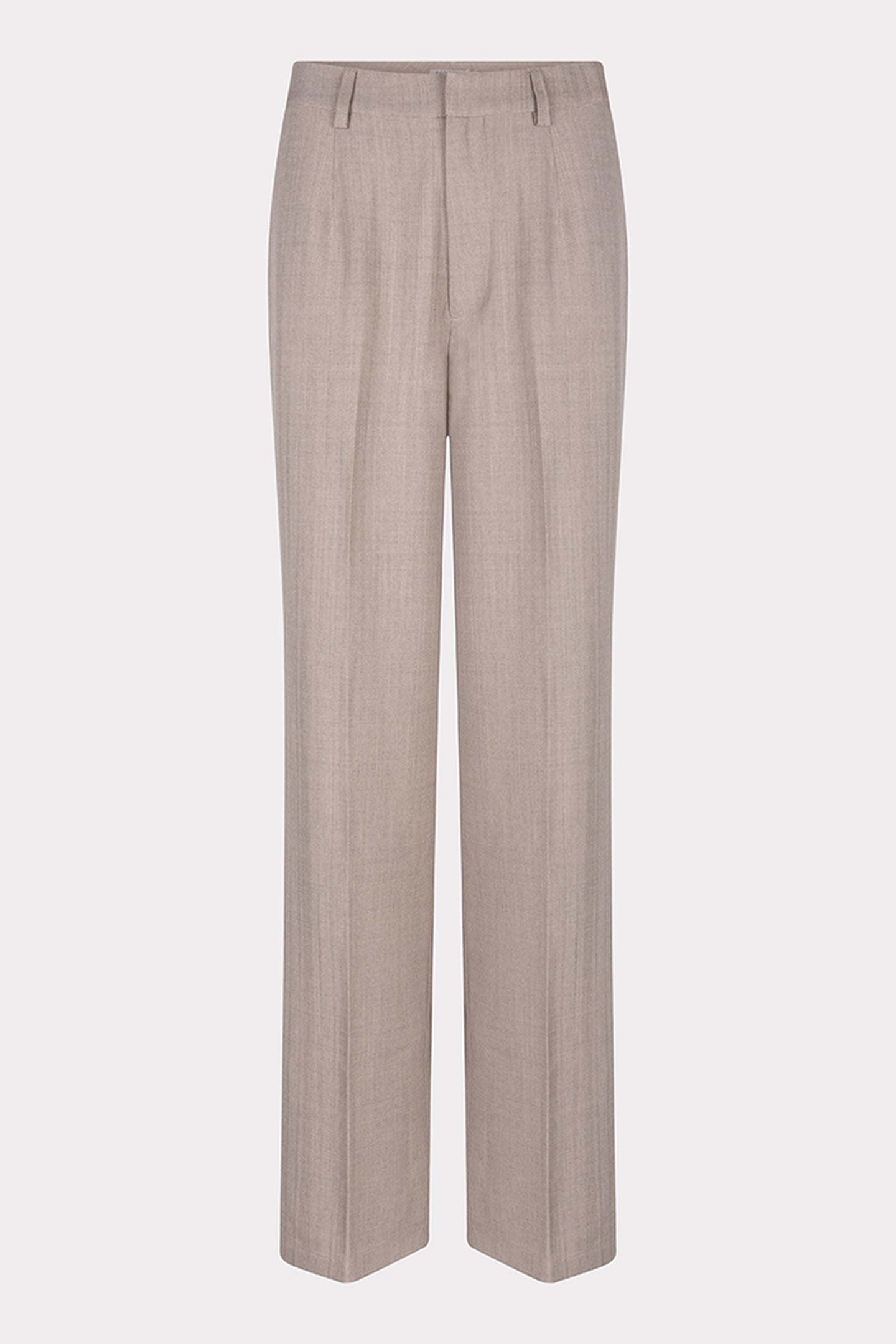 TROUSERS WIDE LEG TAUPE MELANGE 4