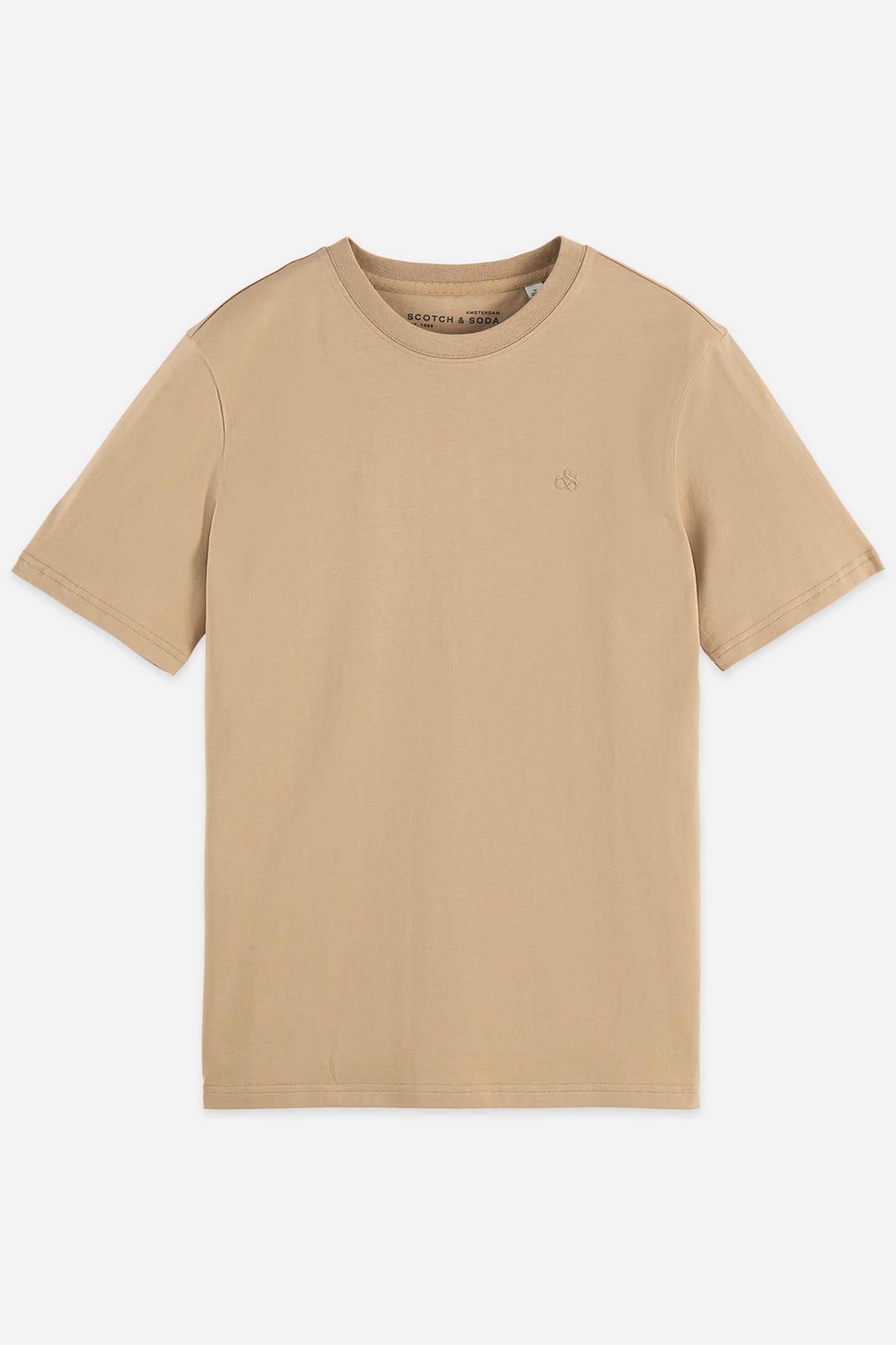 SEASONAL CORE CHEST LOGO REGULAR-FIT T-SHIRT MEDIUM BEIGE 1