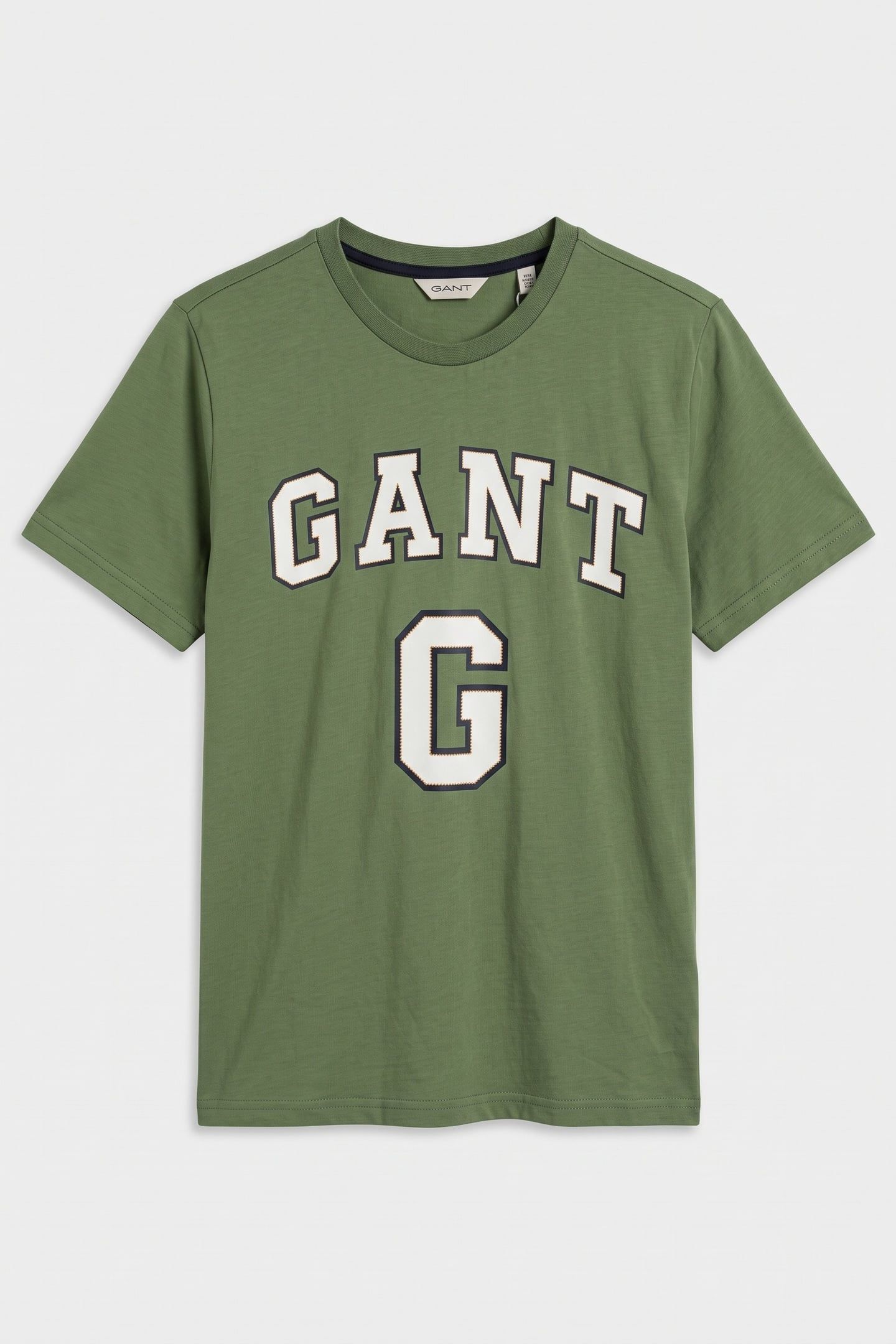 TEEN BOYS LARGE GANT GRAPHIC SS T-SHIRT HERB GREEN 2