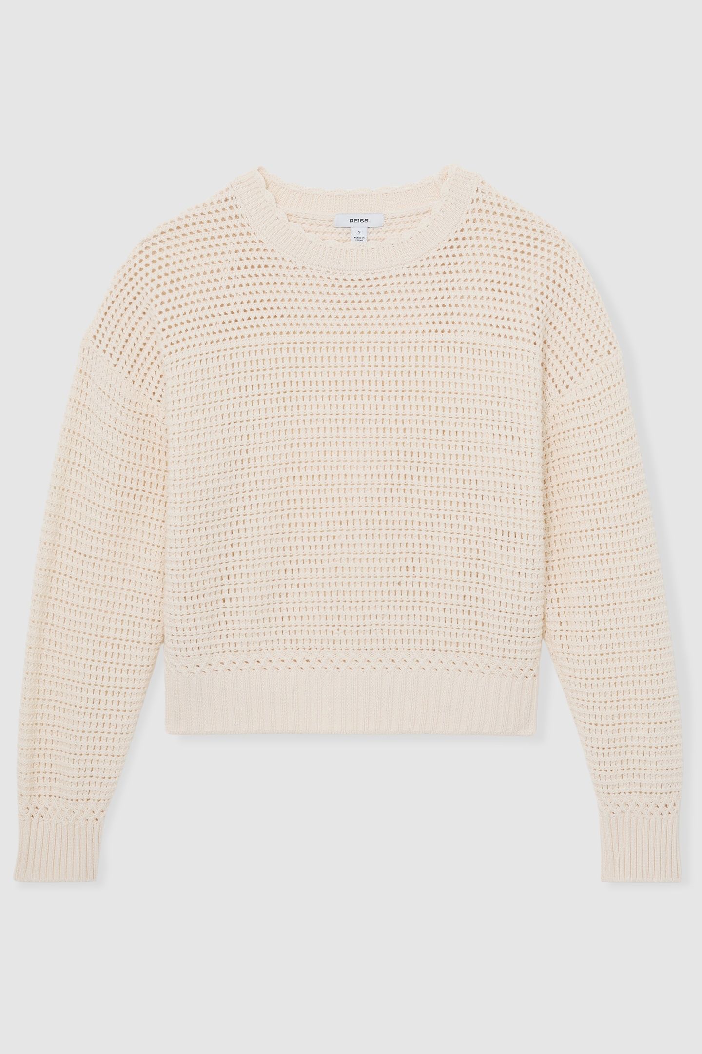 CREW NECK STITCH JUMPER NEUTRAL 4