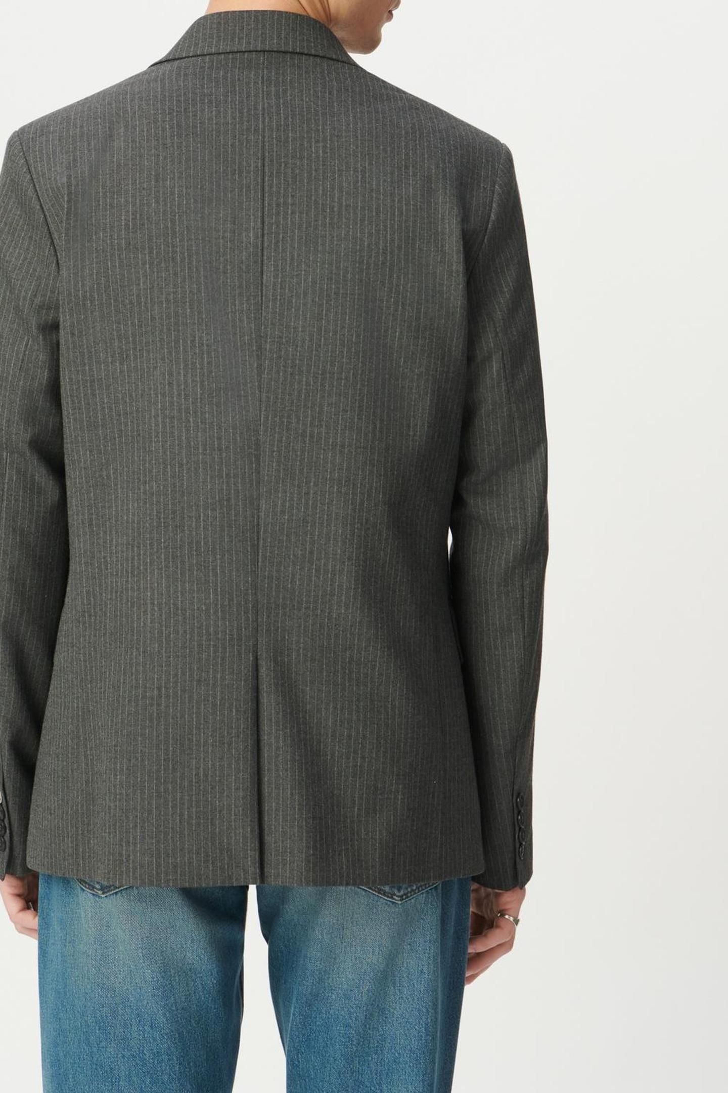 DARK HEATHER GREY PINSTRIPE SUIT JACKET 2