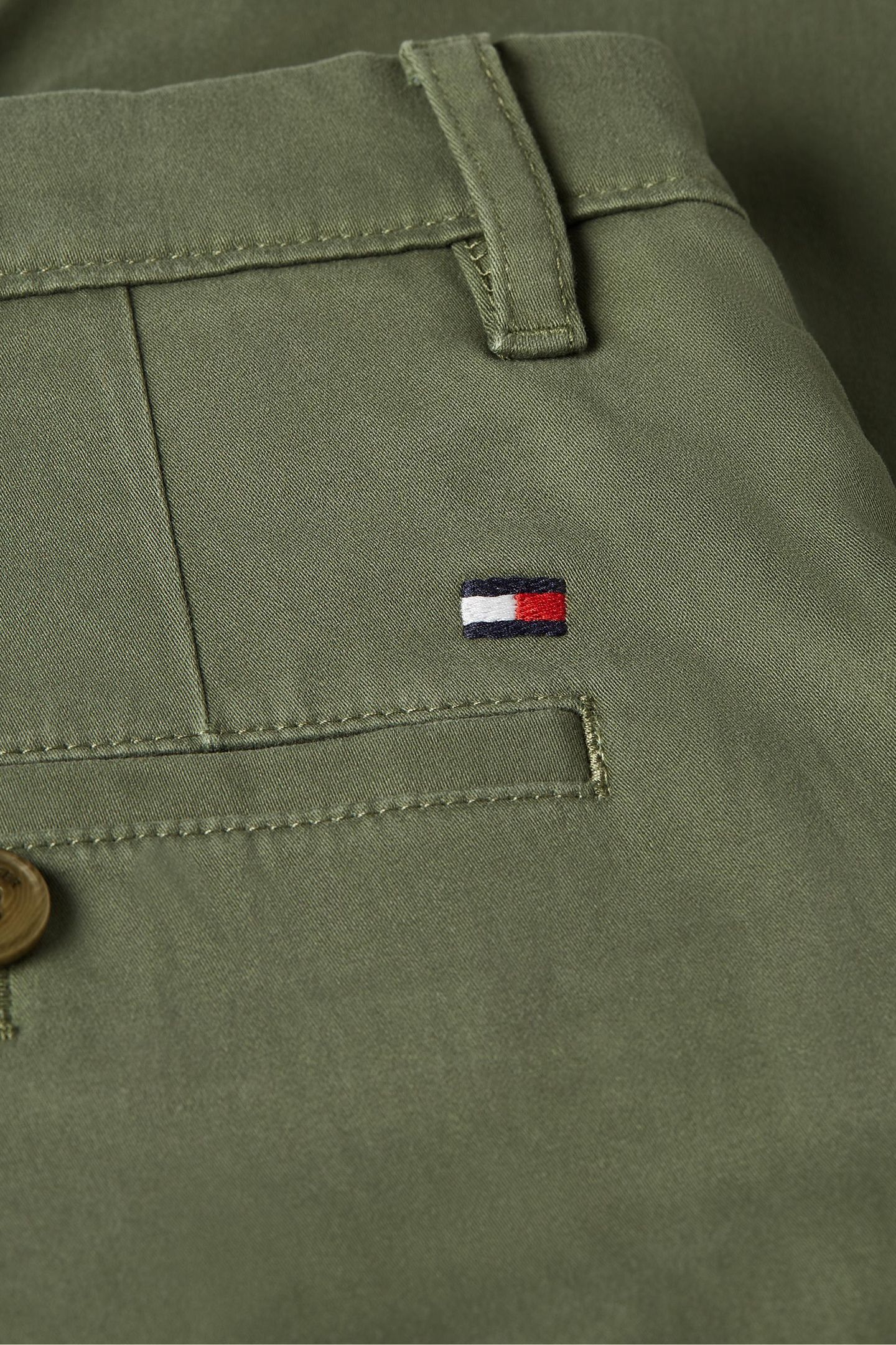 DENTON CHINO SATIN BATTLE GREEN 1