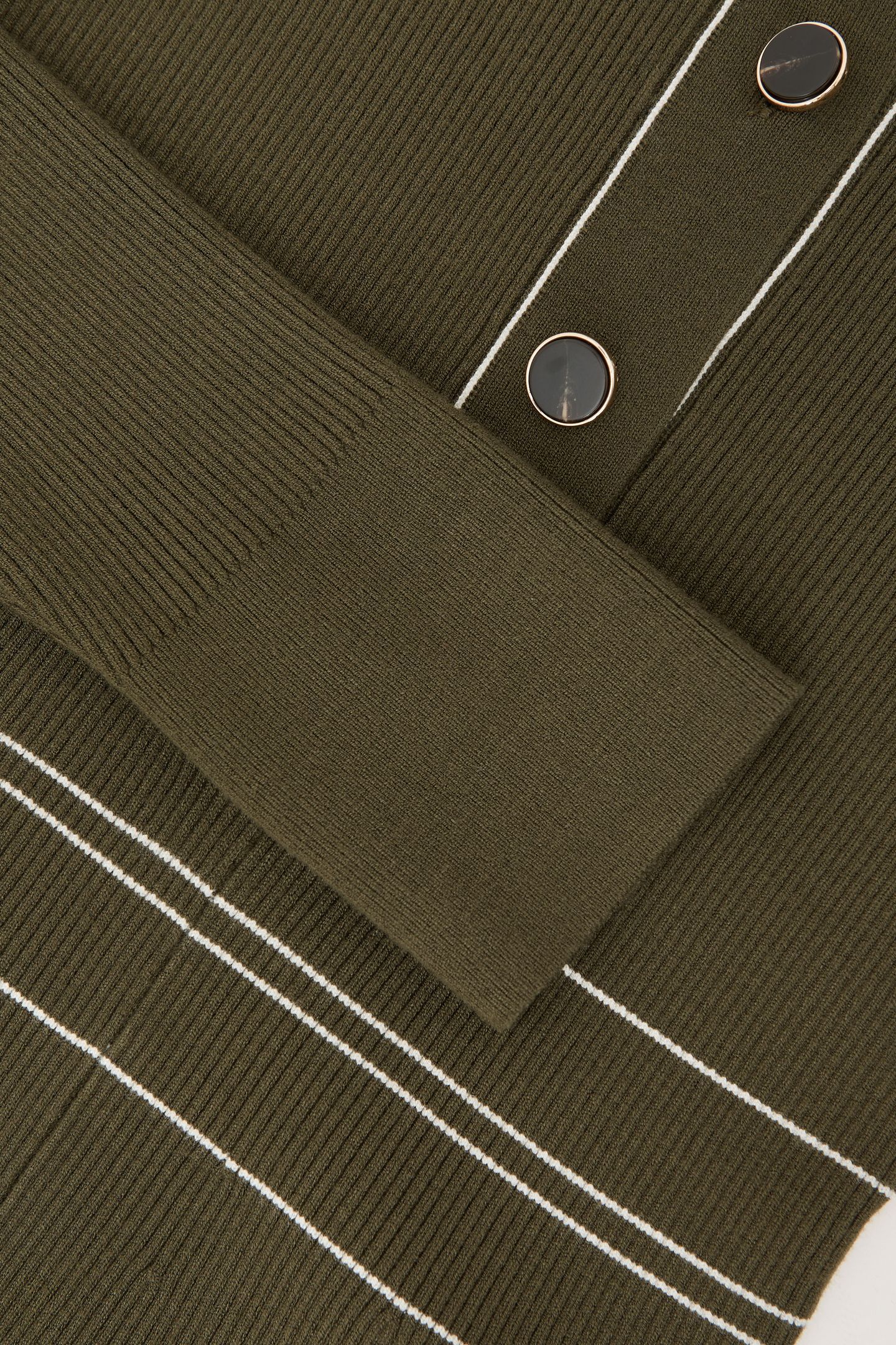 STITCH DETAIL MINI DRESS KHAKI GREEN 6