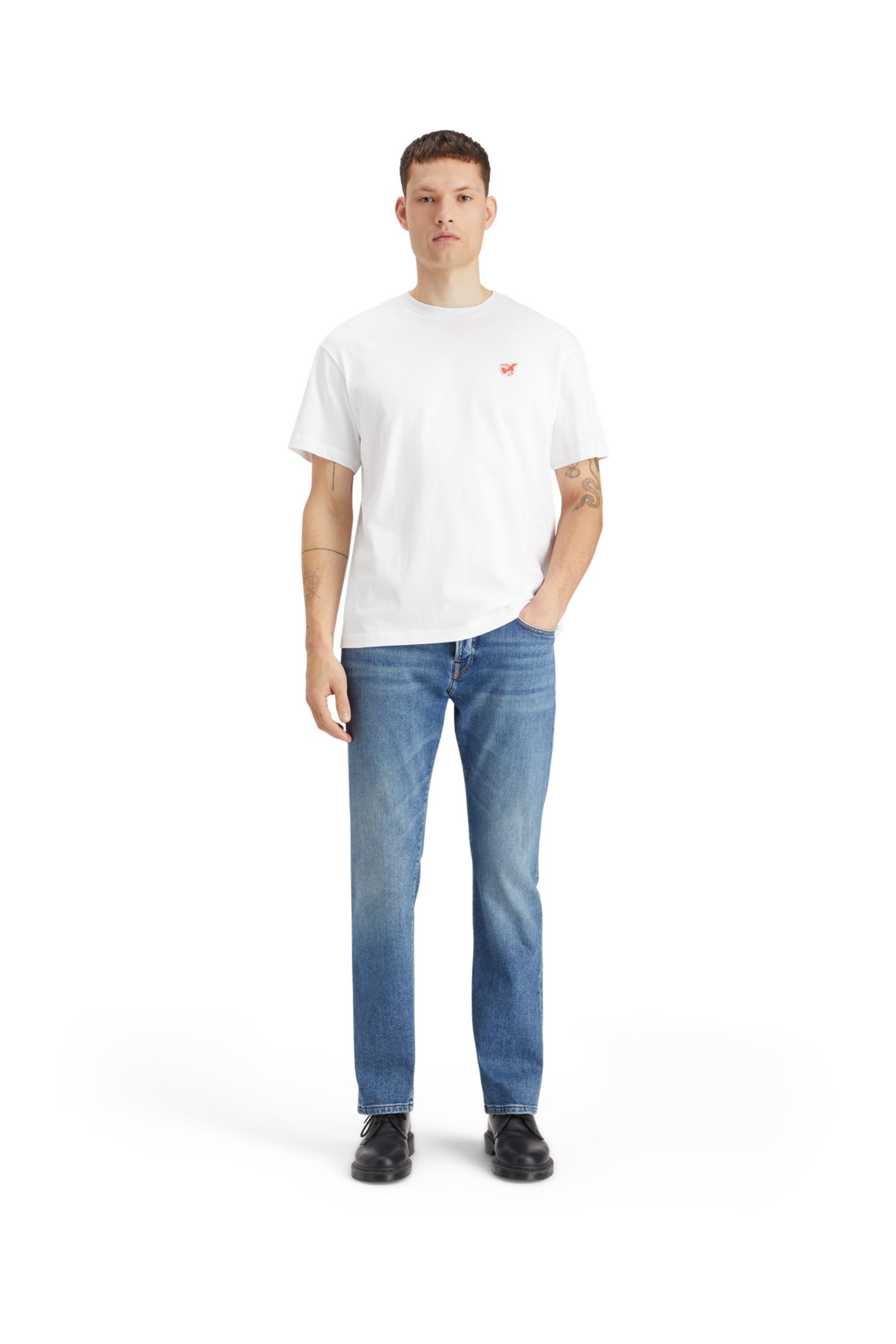 CORE THE ZEE STRAIGHT FIT JEANS BLUE MOVES NAVY 2