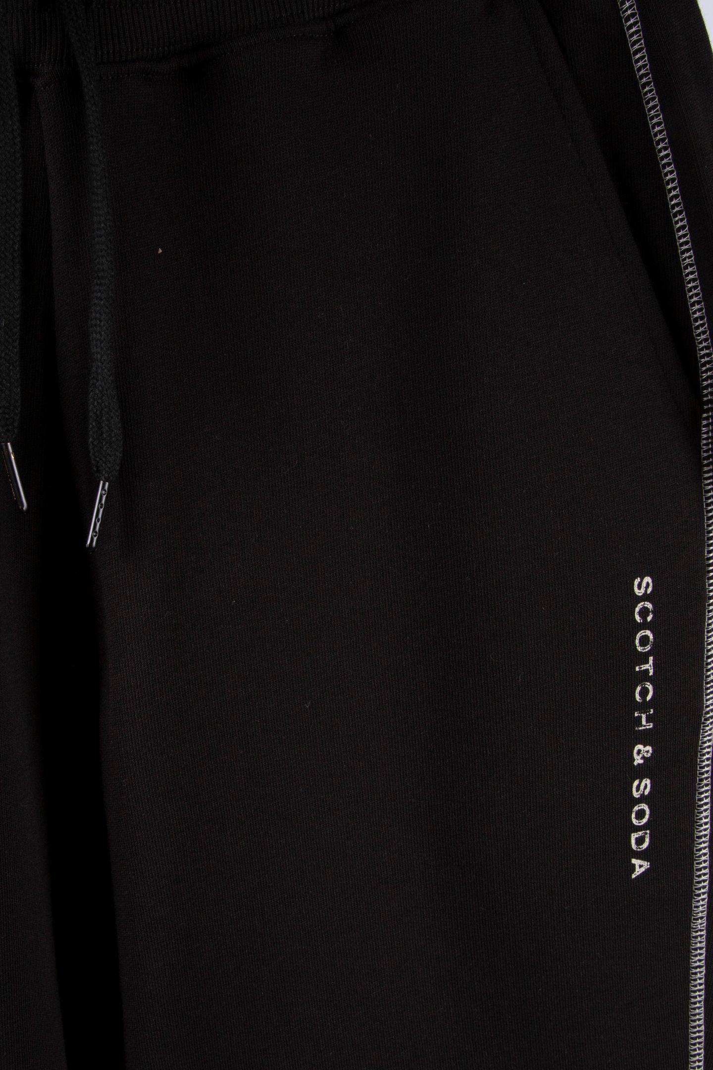 FLATLOCK RELAXED JOGGER PANTS BLACK 4