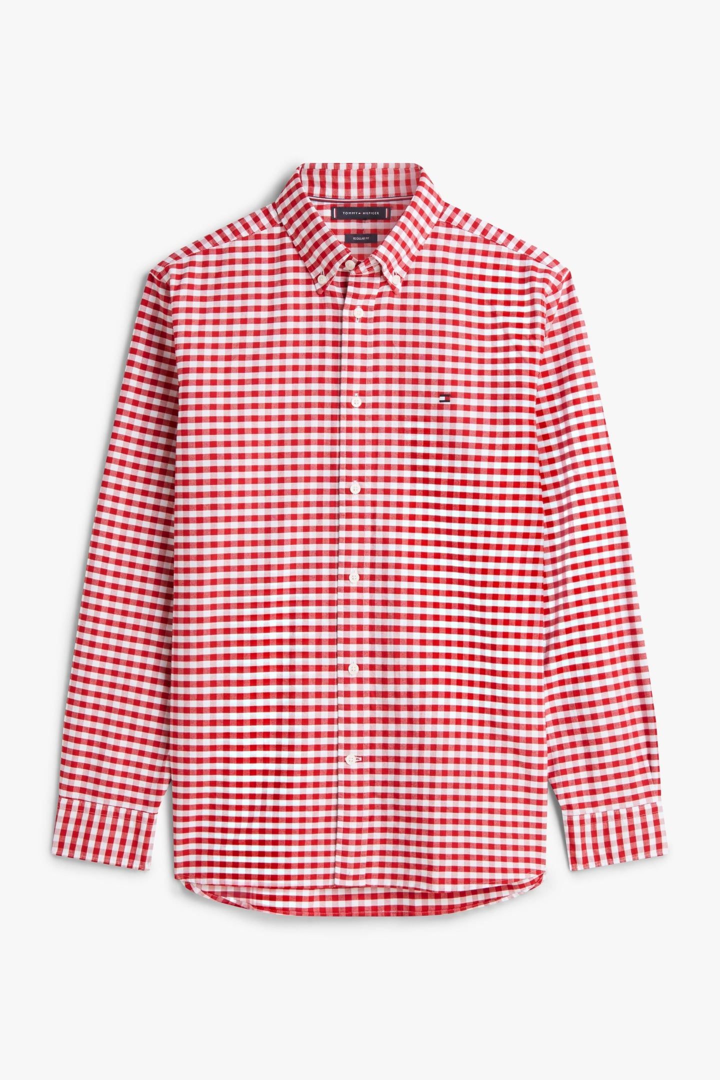 HERITAGE OXFORD SHIRT MEDIUM RED/CHECK 1