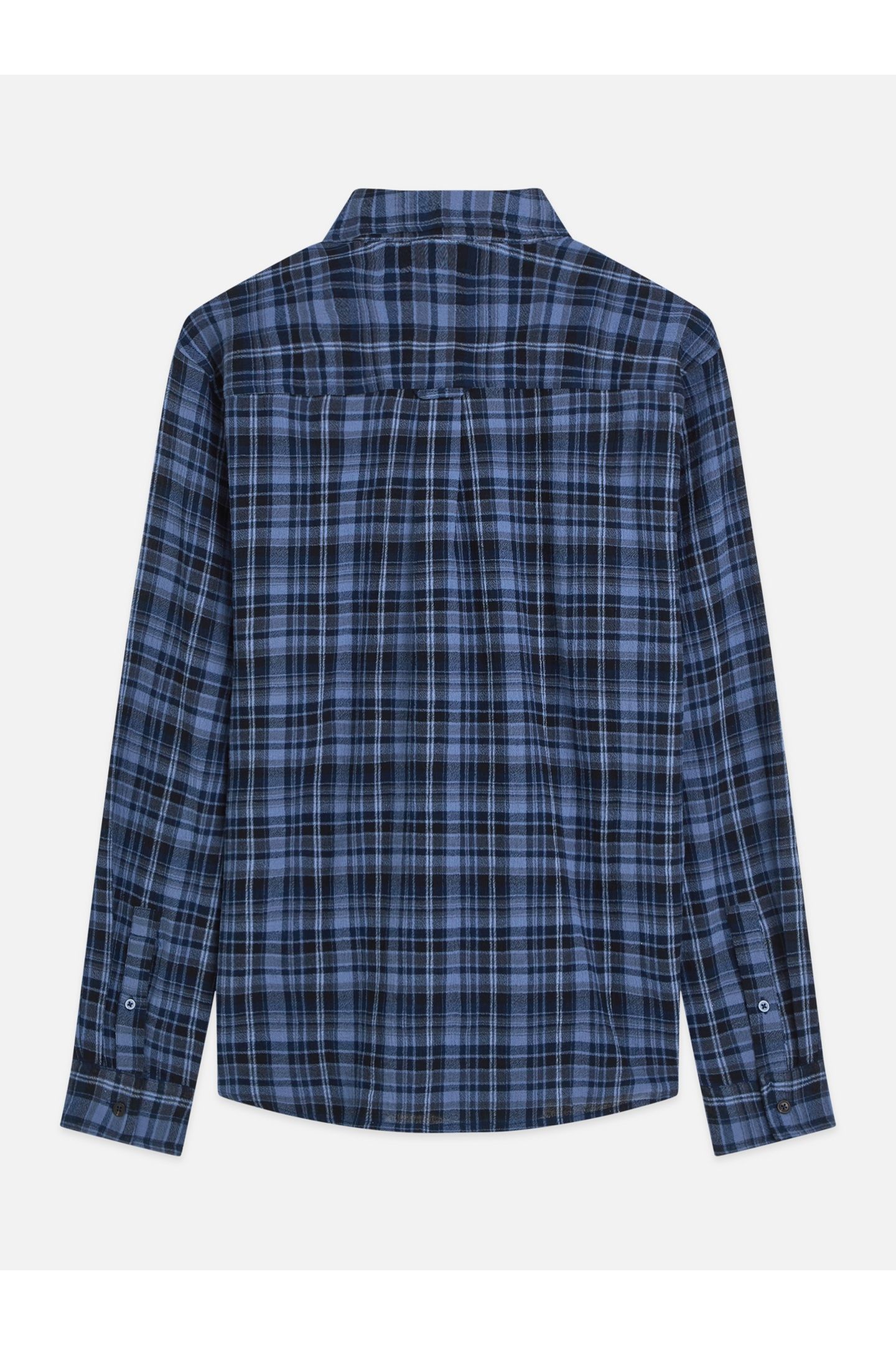 LIGHTWEIGHT FLANNEL CHECK RELAXEDFIT SHIRT NAVY 2
