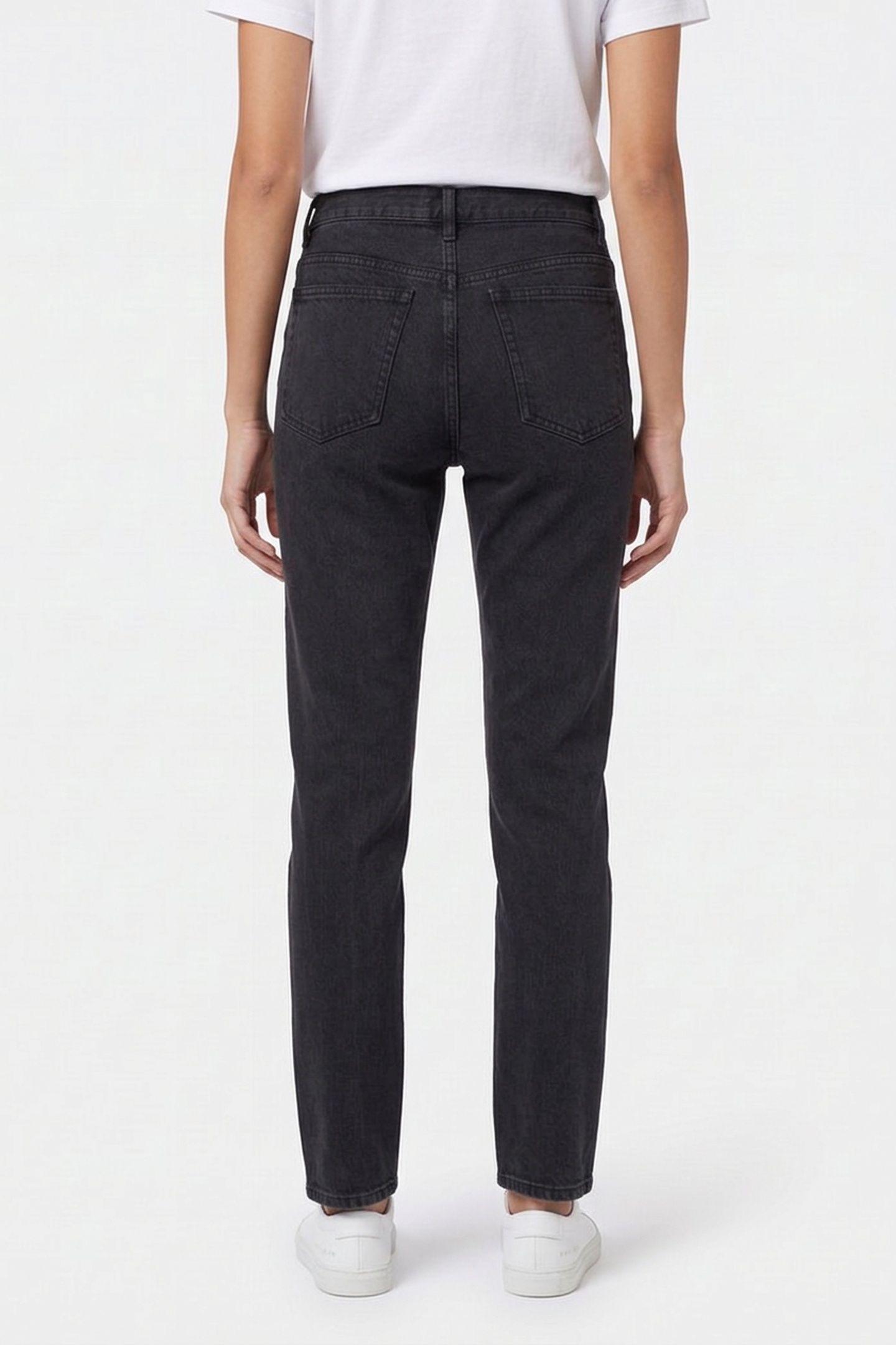 UNISEX JEANS SMALL NEW STANDARD WASHED BLACK 5