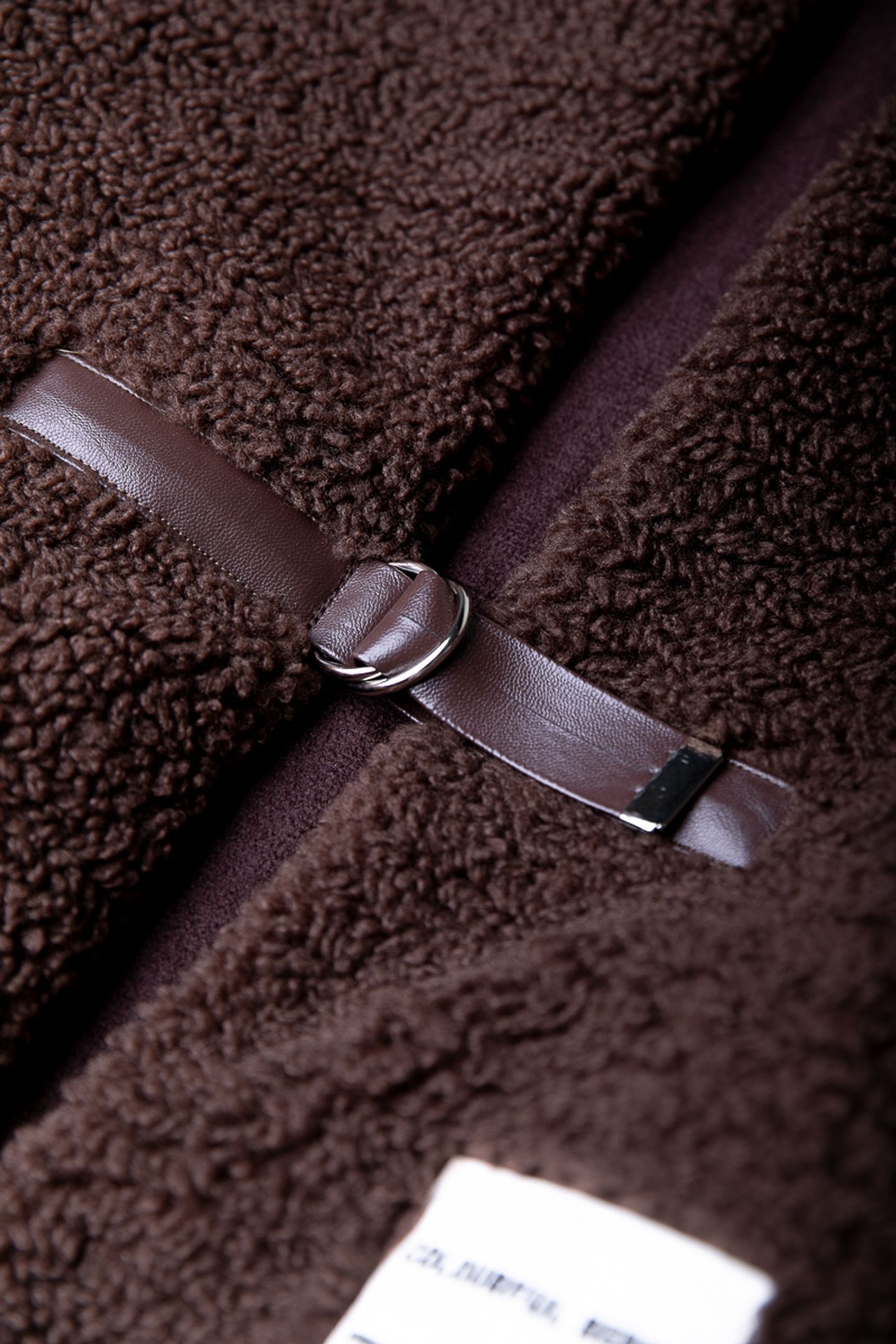 YADI TEDDY GILET BROWN 5