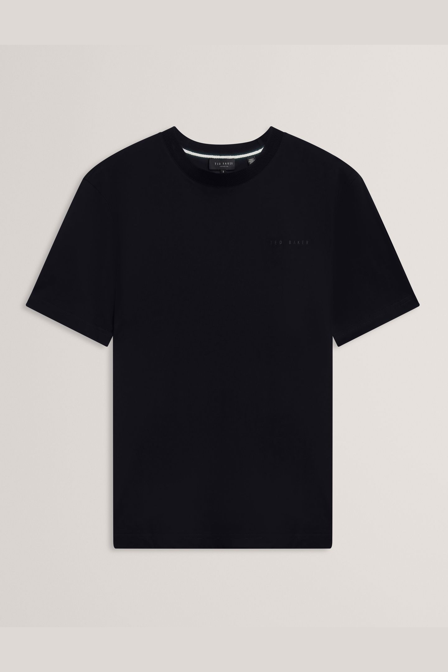 BRANDED HONEYCOMB TRIM T SHIRT NAVY 3