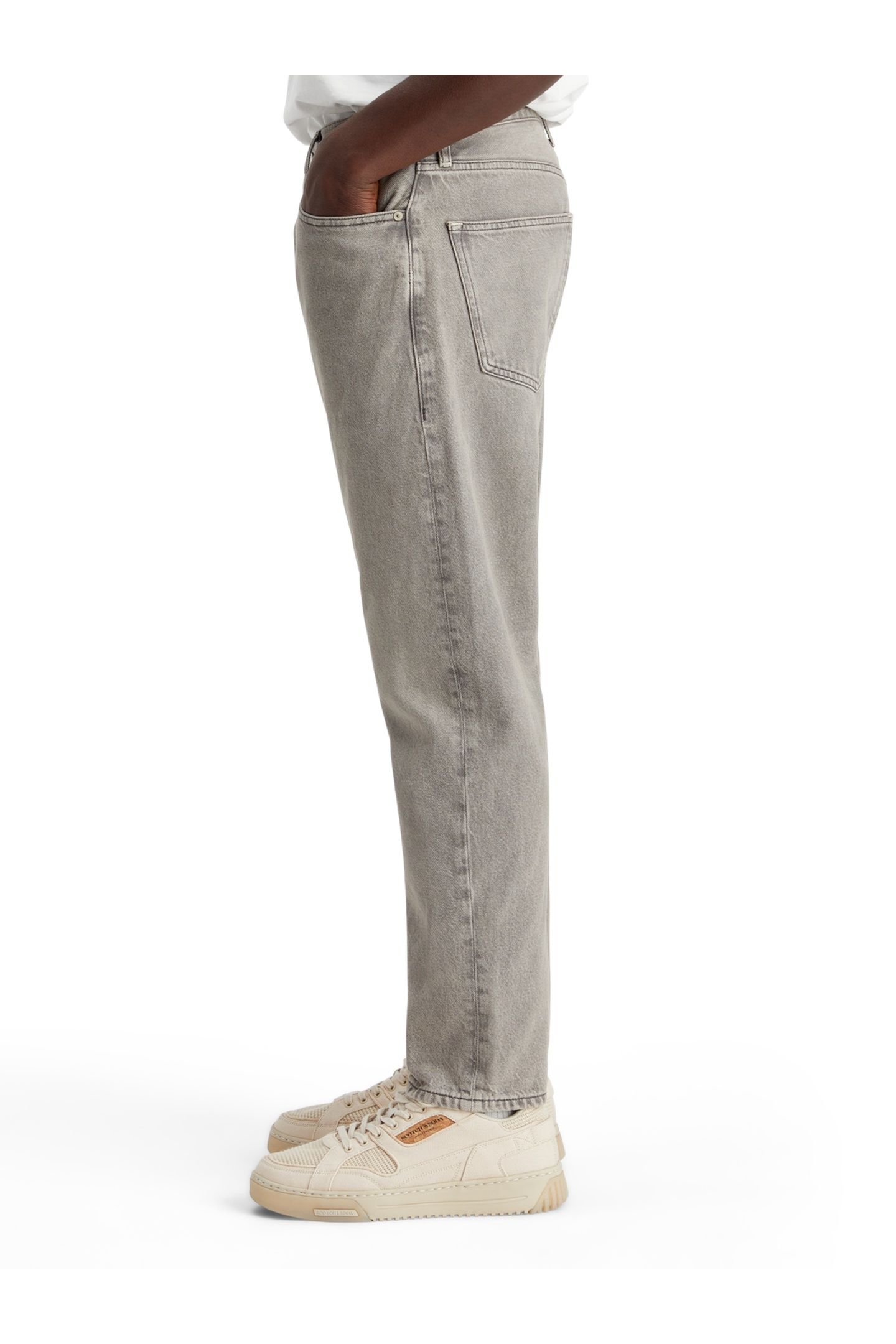 CORE DEAN LOOSE TAPERED JEANS GREY ROAD MEDIUM GREY 3