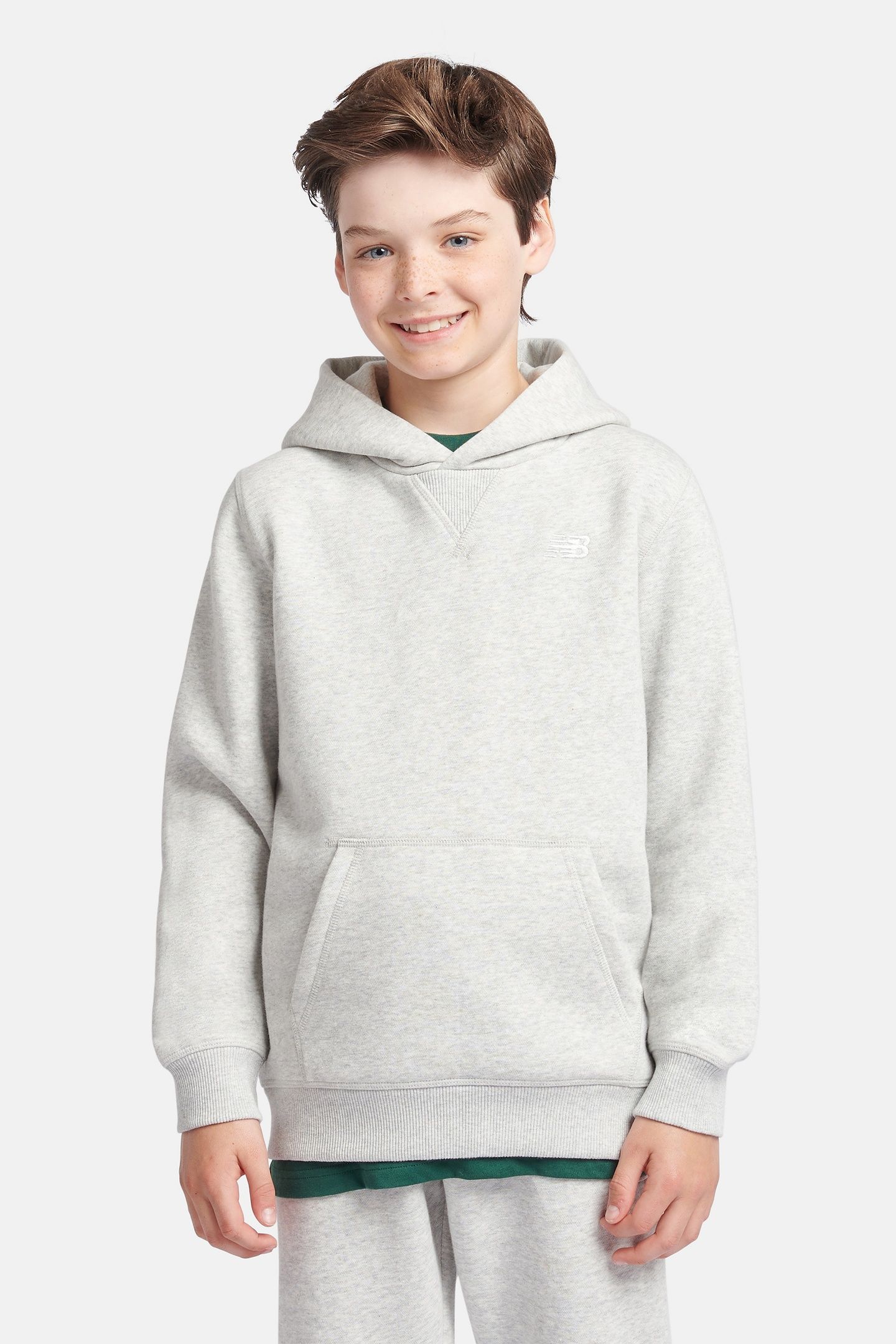 GRADE BOYS BRUSH BACK SMALL LOGO HOODIE 1