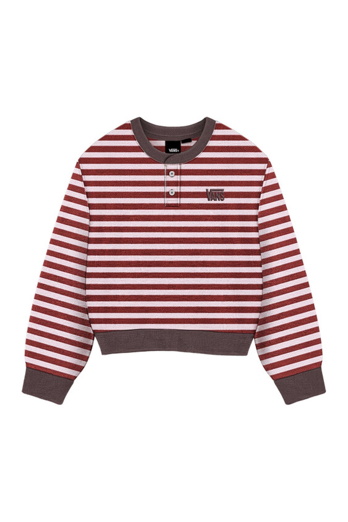 MOLLY HENLEY PULLOVER PALE PETAL/POPPY EMBER 1