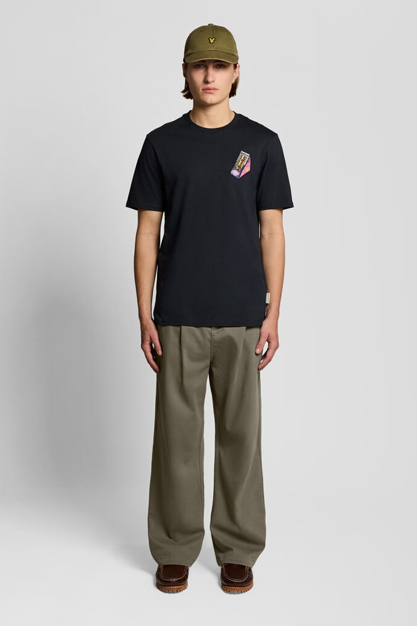 ENZYME WASH PLEATED TROUSER KHAKI ASH 3
