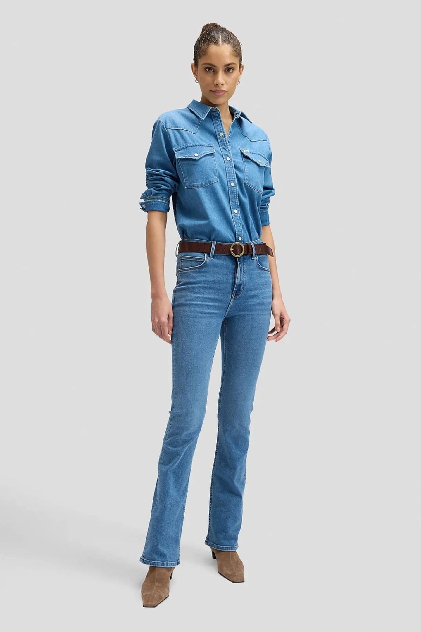 BREESE BOOT SAPPHIRE POND HIGH RISE BOOTCUT JEANS DENIM BLUE 3