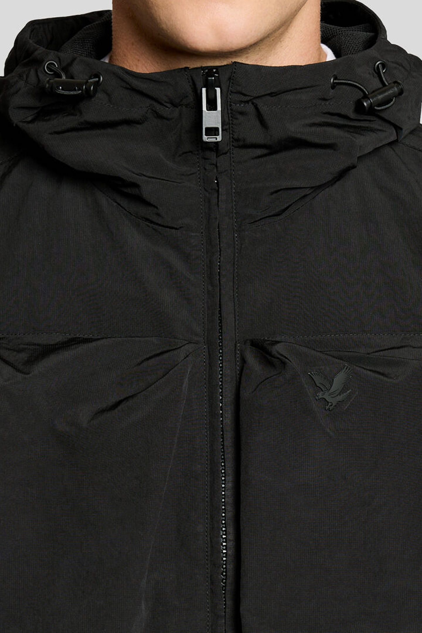 LIGHTWEIGHT RIPSTOP WINDCHEATER JET BLACK 5