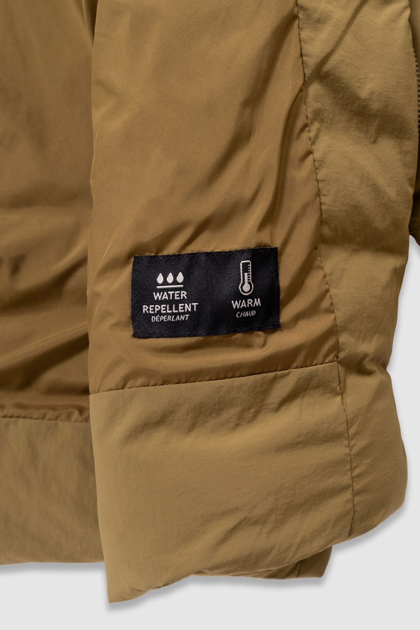 GIRLS’ KHAKI QUILTED SHORT COAT 4