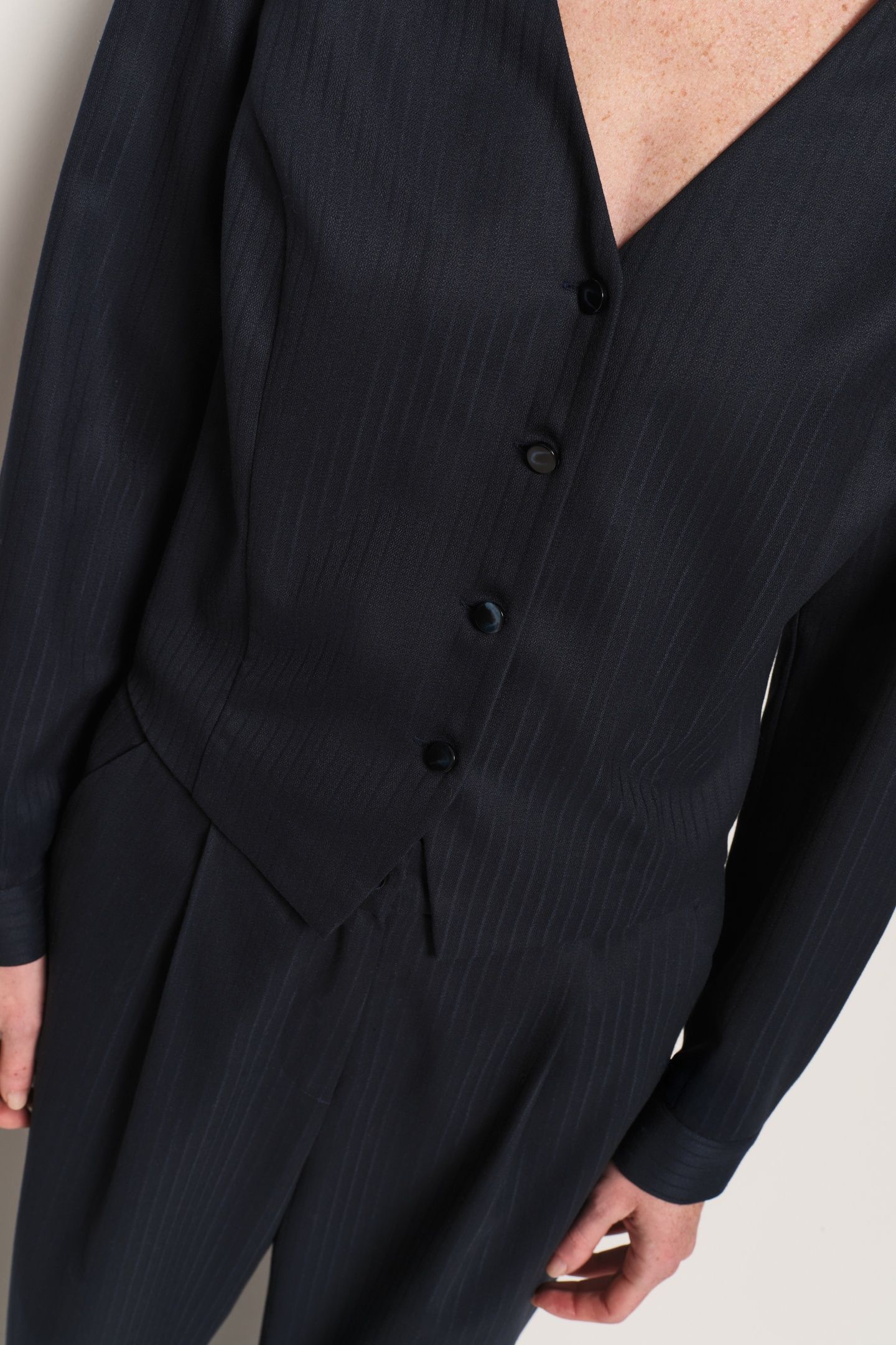 REESE - NAVY FANCY STRIPE JUMPSUIT 5