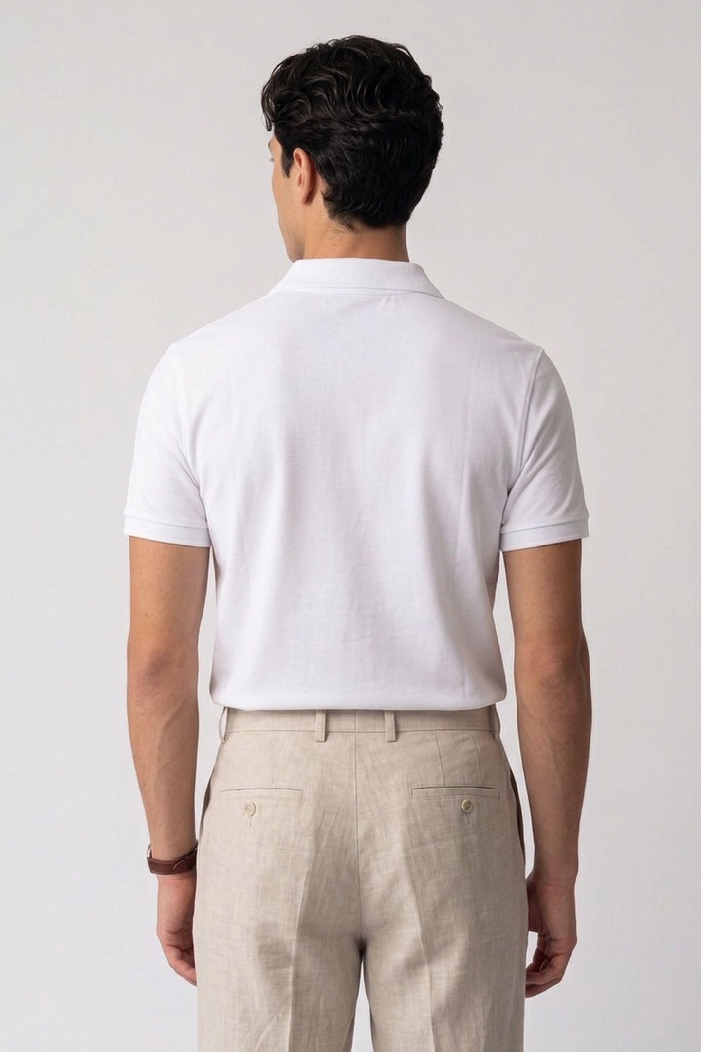 DS_BOWIE V-NECK POLO WHITE 2