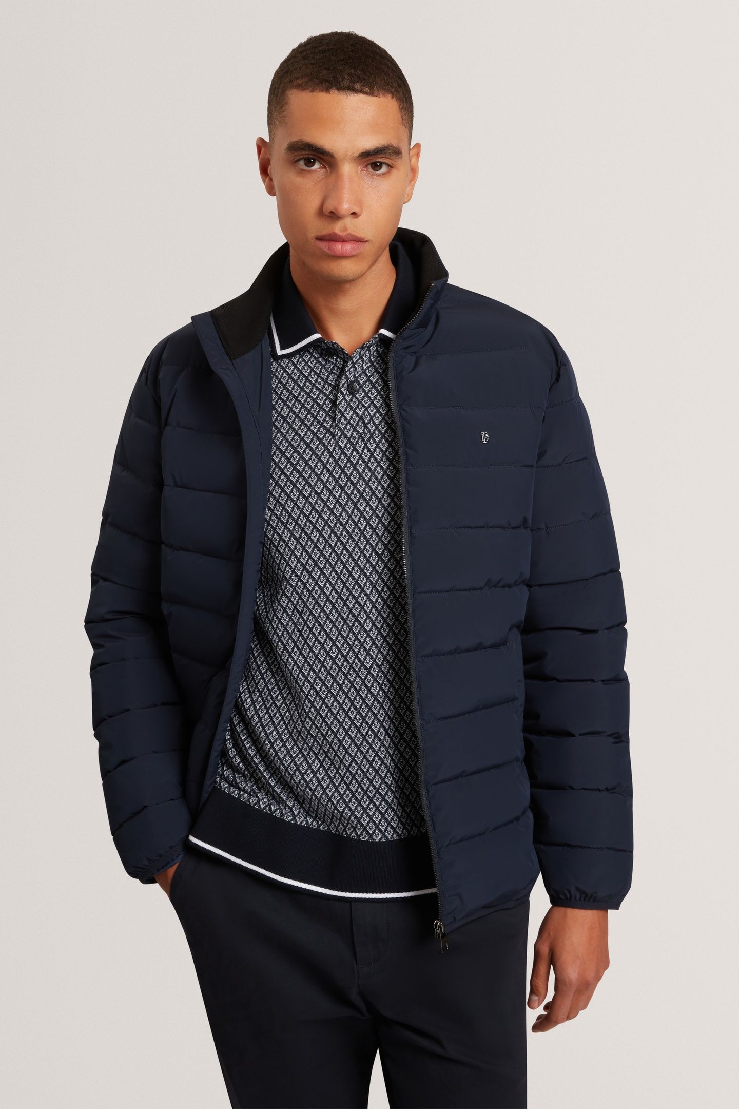 QUILTED LIGHTWEIGHT JACKET NAVY 1