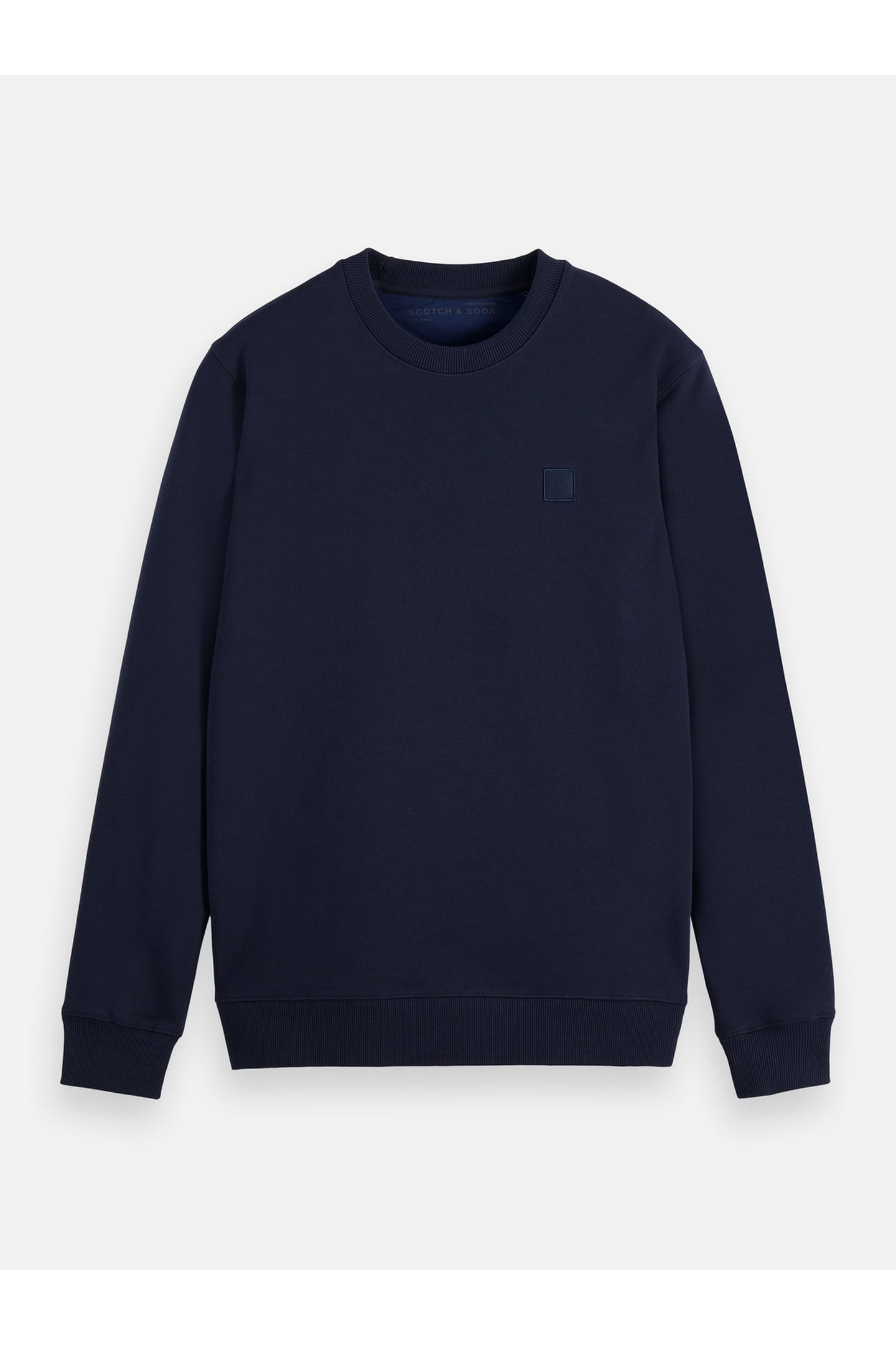 LOGO BADGE REGULAR-FIT SWEATSHIRT NAVY 4