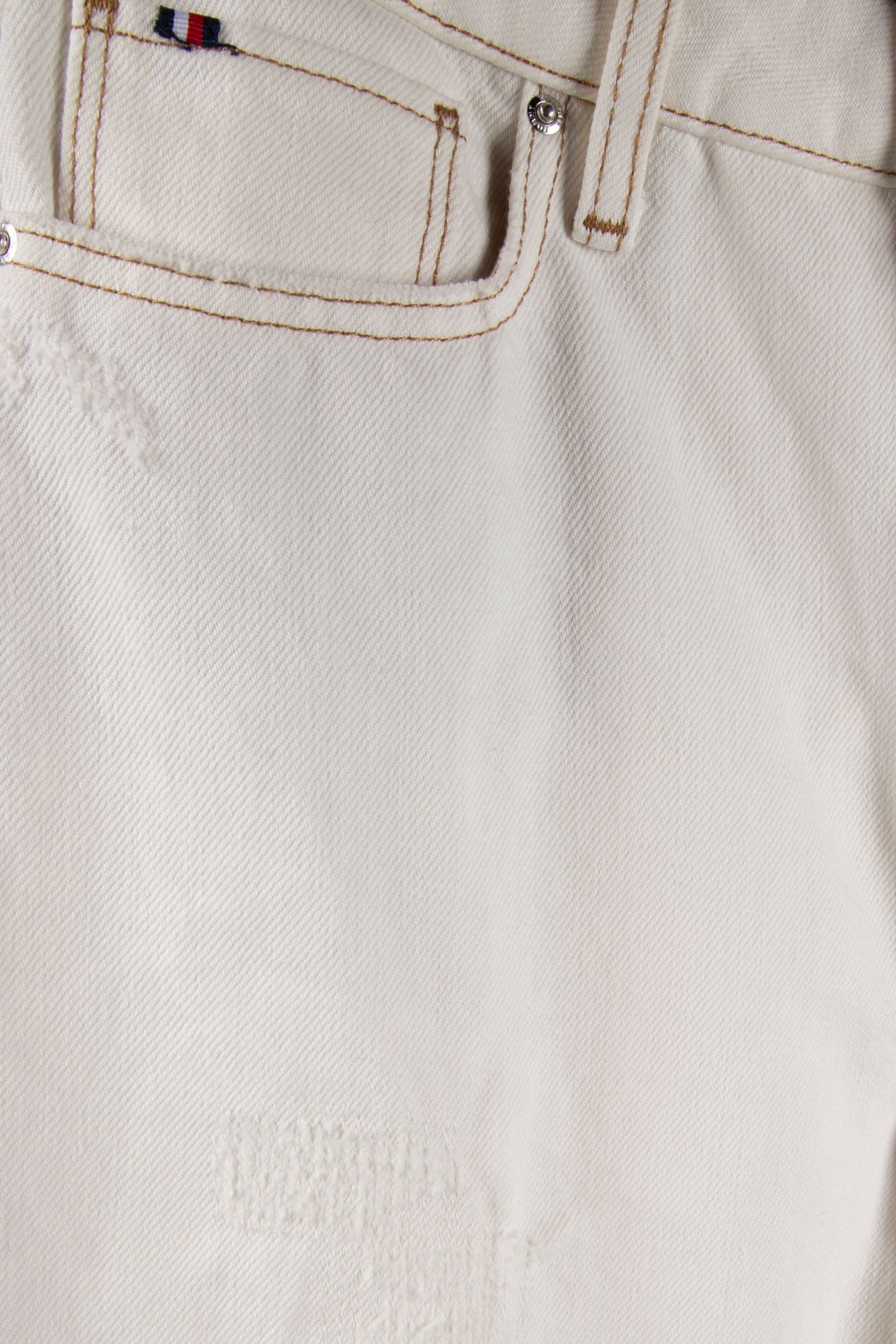GRAMERCY TAPERED HIGH WAISTED WORN ECRU 4