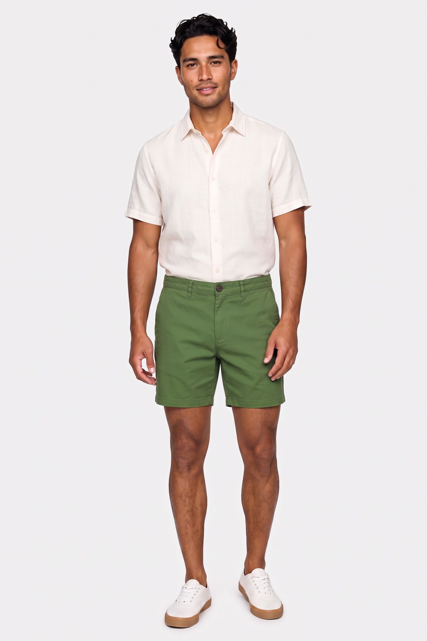 SEASONAL CORE STUART COTTON TWILL REGULAR-FIT SHORTS DARK GR 1
