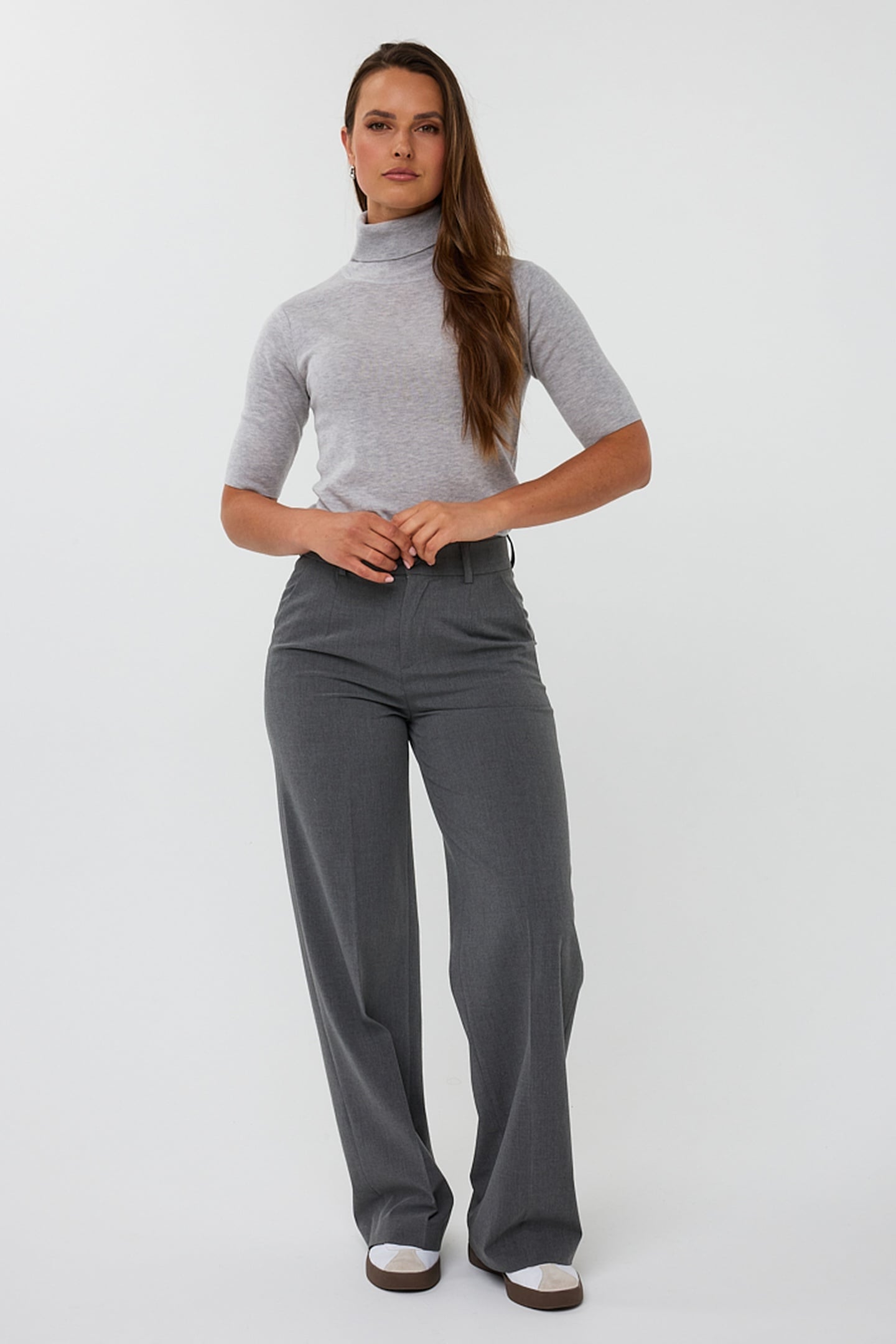 SWEATER RIB COL LIGHT GREY 2