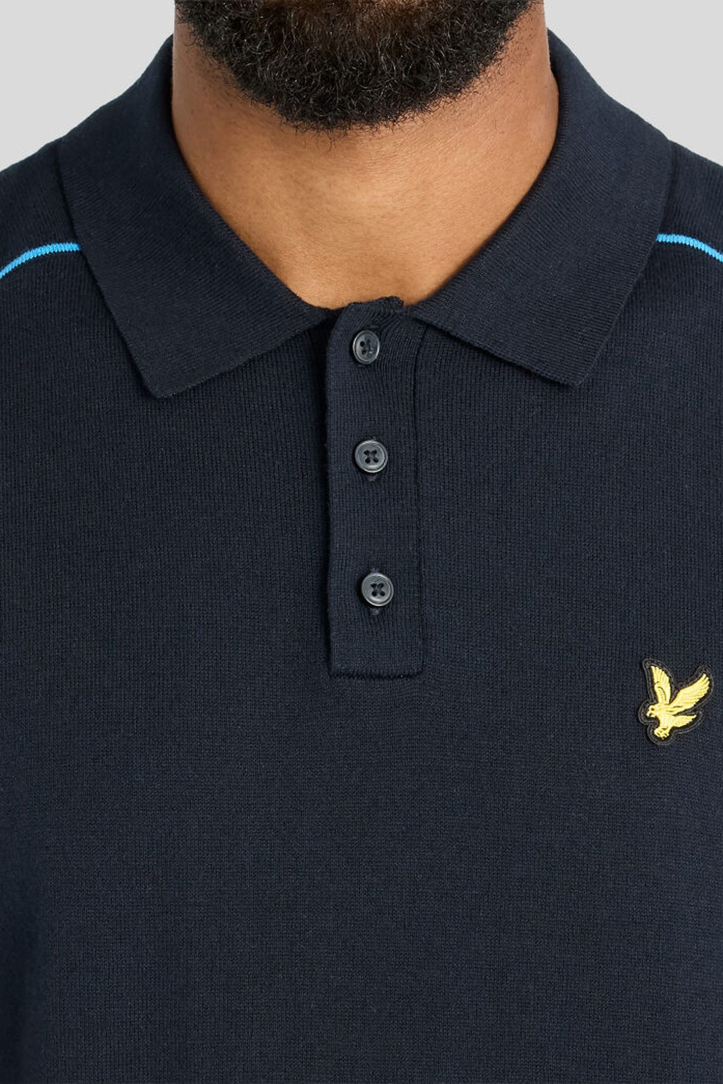 GOLF TIPPED KNITTED POLO DARK NAVY 5