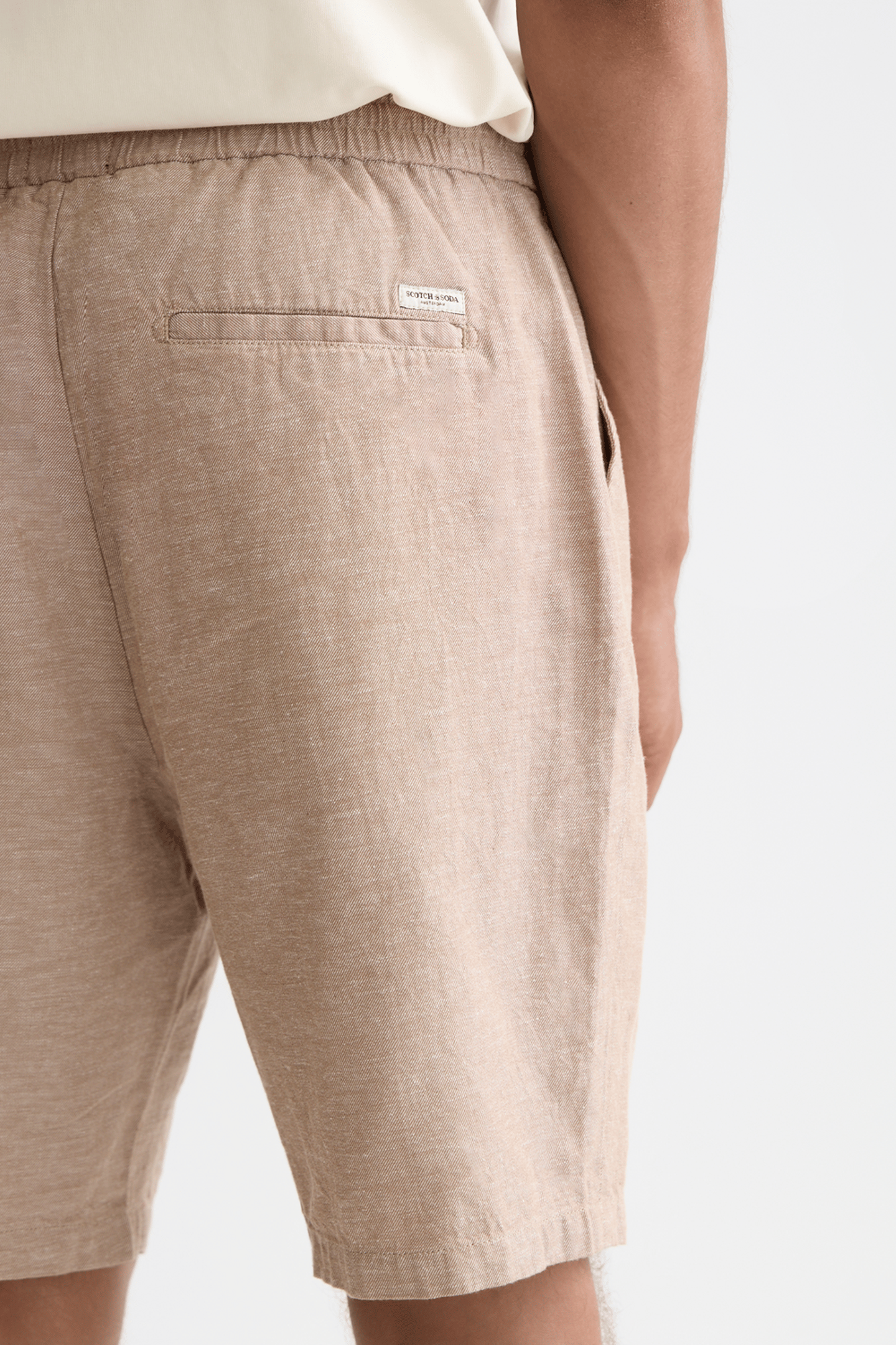 SEASONAL CORE FAVE COTTON LINEN REGULAR-FIT CHINO SHORTS LT  6