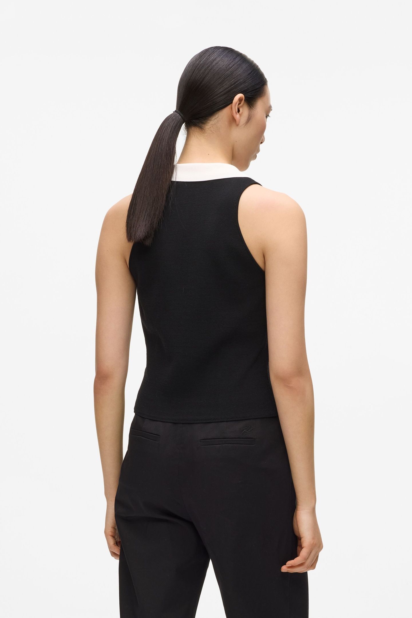 BW SUMMER KNIT TOP BLACK/WHITE 2