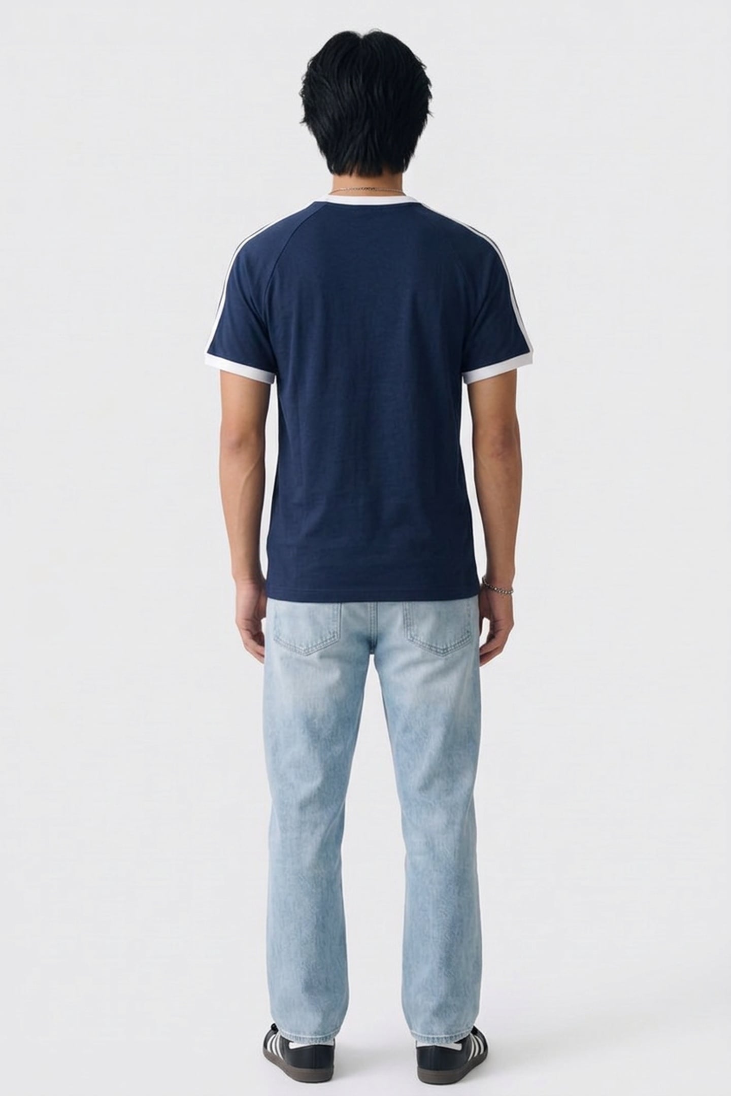UNISEX 3-STRIPES TEE NIGHT INDIGO 2