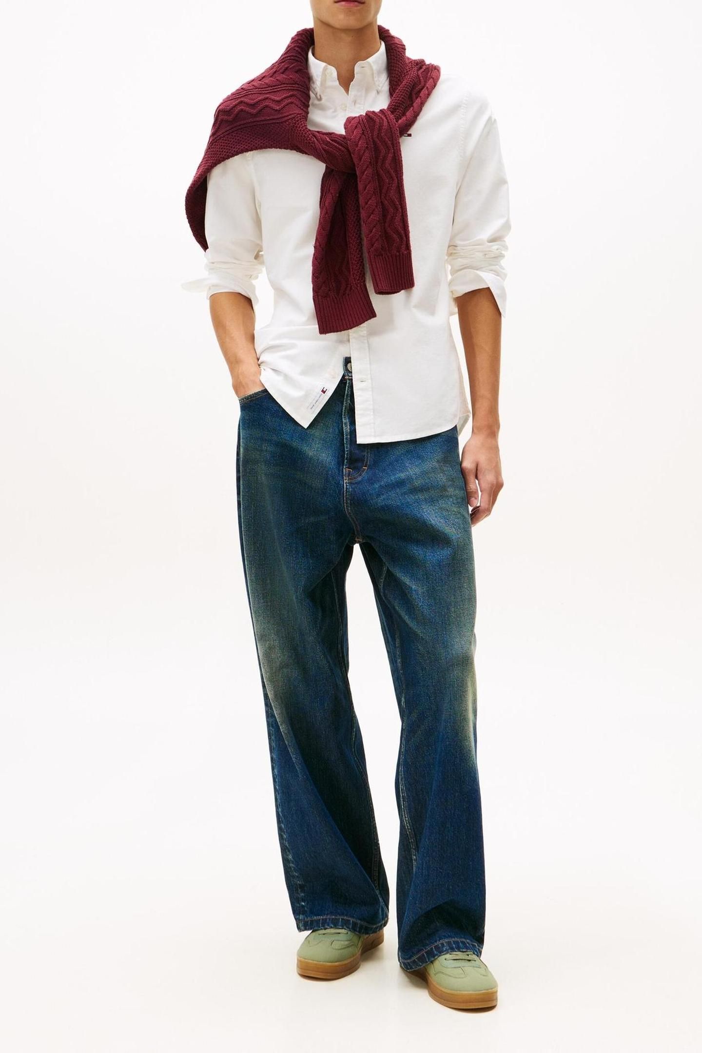 TJM REG OXFORD SHIRT ECRU 3