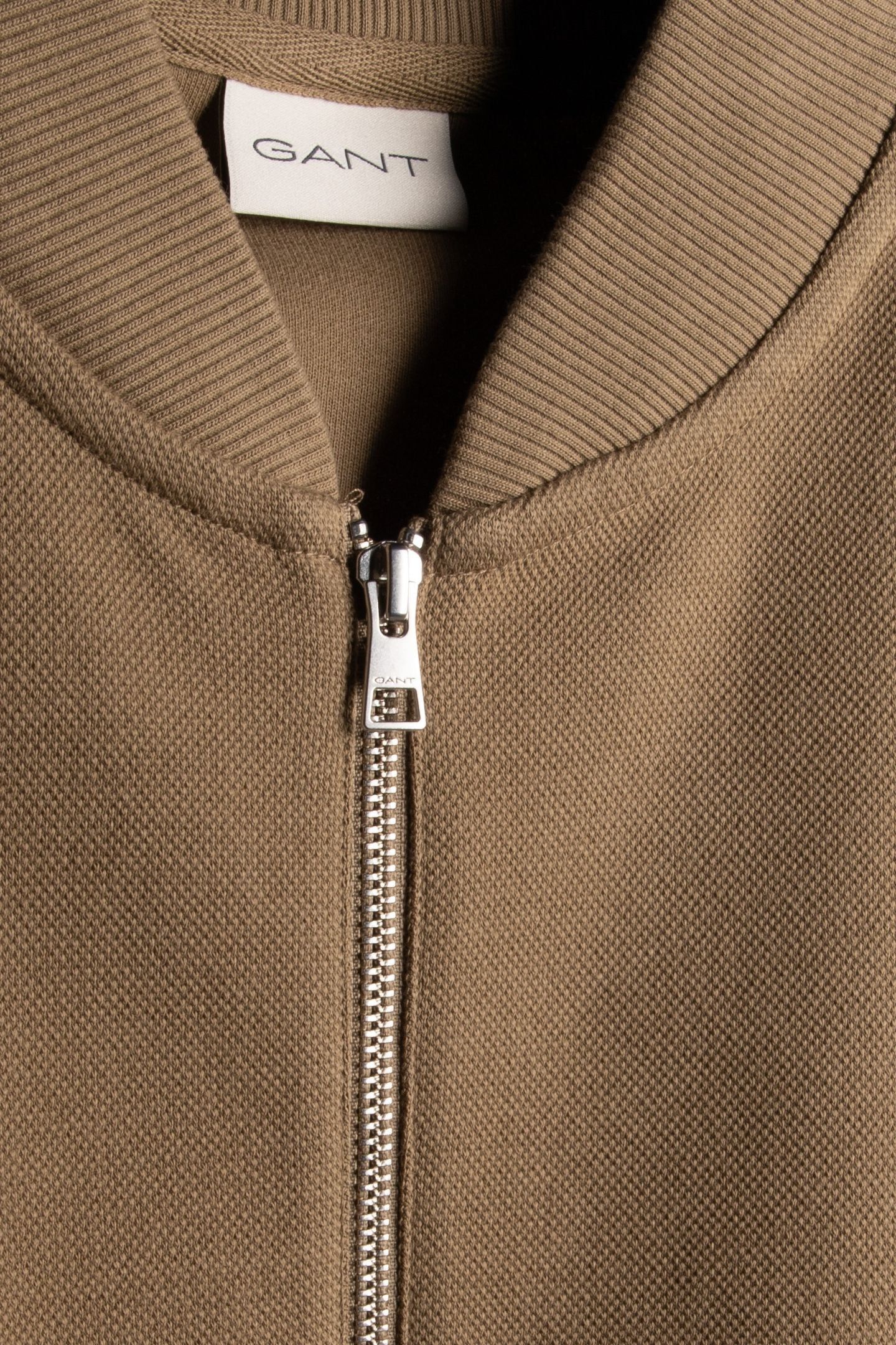 MERCERISED TEXTURE BOMBER LIGHT TAUPE 4