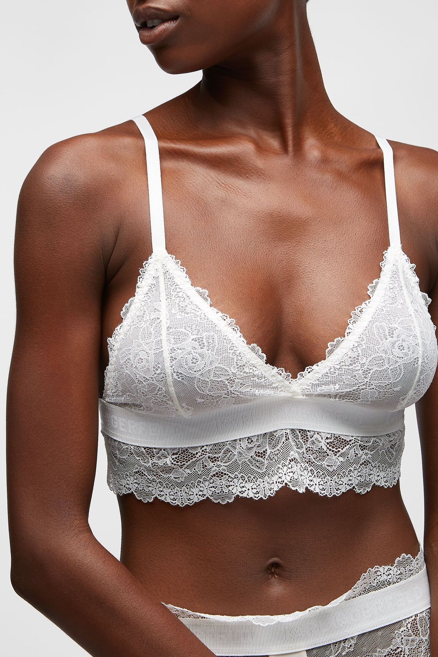 TAILORED LACE BRA IVORY 4