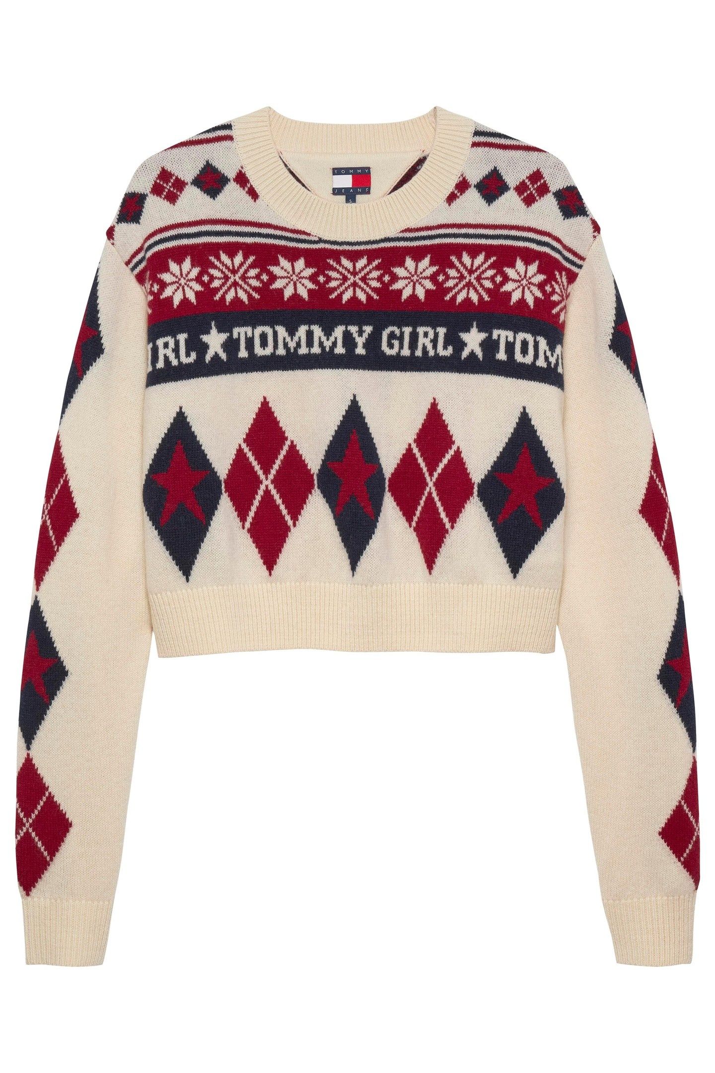 TG FAIR ISLE CREWNECK ECRU/MULTI 1